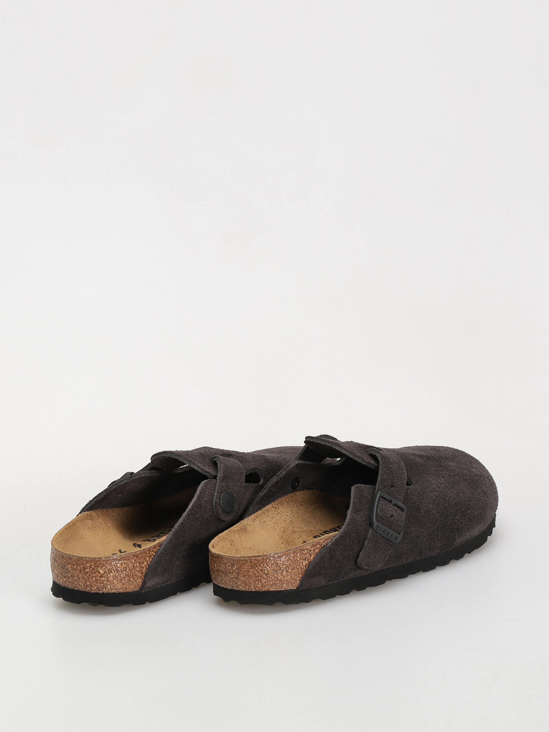 Plážovky Birkenstock Boston Suede Leather Narrow Wmn (velvet grey)