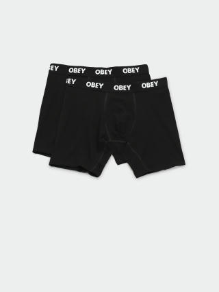 Spodní prádlo OBEY Established Work 2 Pack (black)