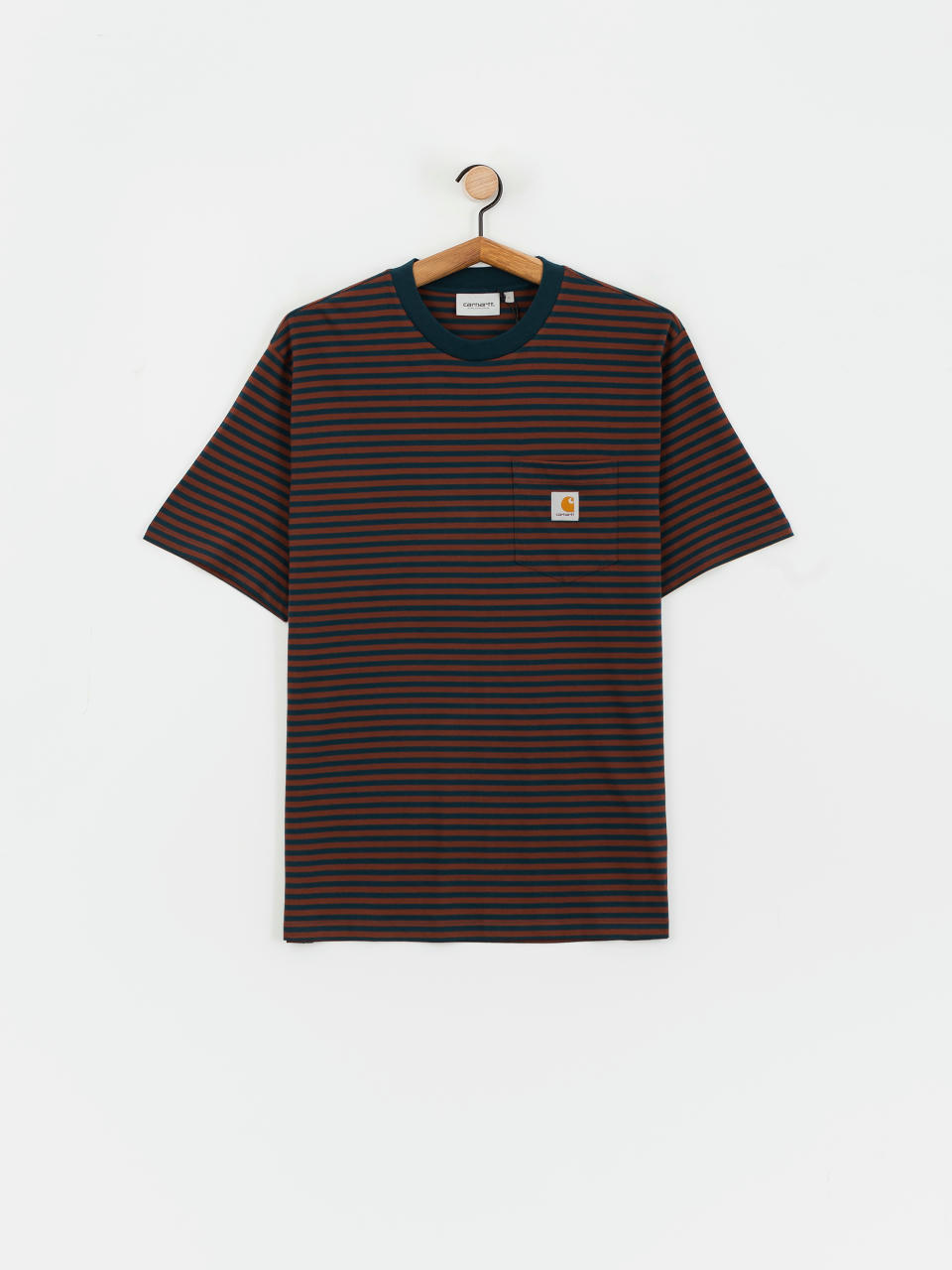 Tričko Carhartt WIP Verner Pocket (verner stripe/duck blue/offroad)