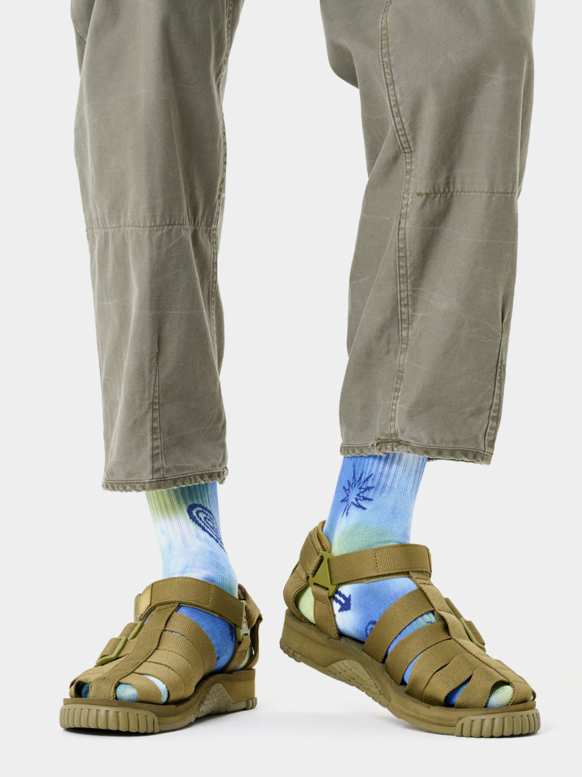 Ponožky Happy Socks Hyper Tie-Dye Sneaker (blue)