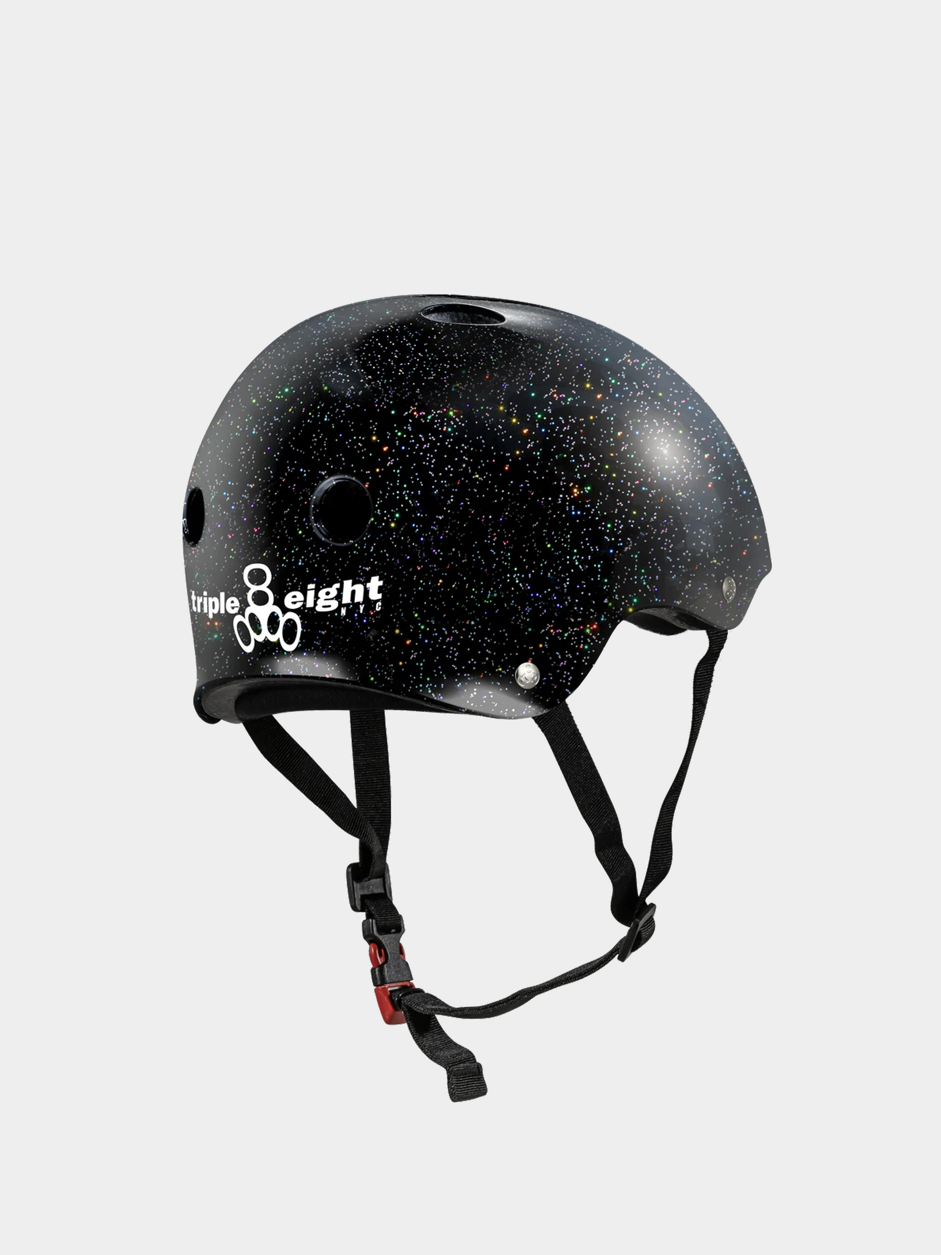 Helma Triple Eight The Certified Sweatsaver Helmet (black glitter)