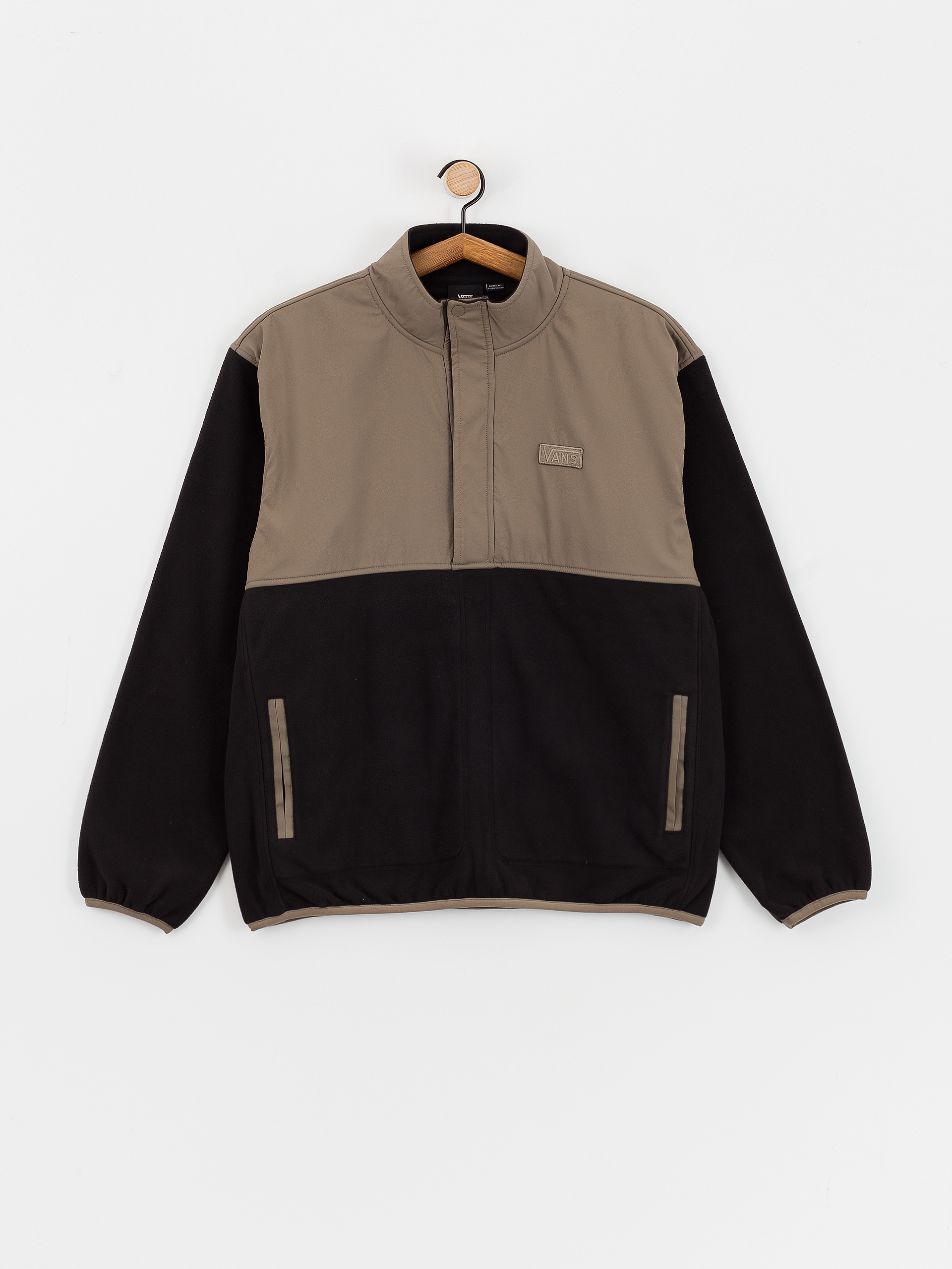 Pánský Fleecová mikina Vans Ranford Polar Fleece Loose Hz (black/bungee cord)