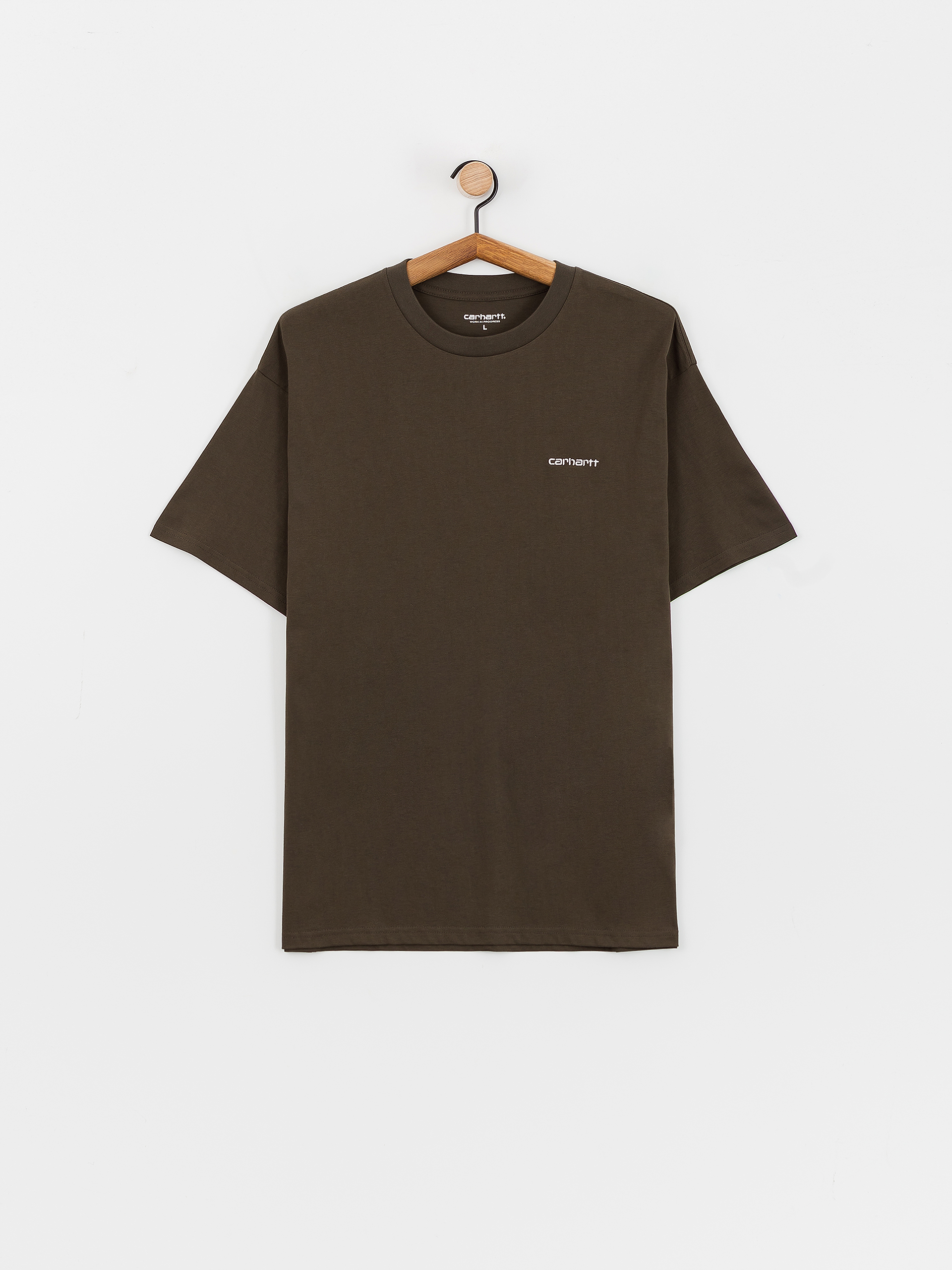 Tričko Carhartt WIP Script Embroidery (cypress/white)