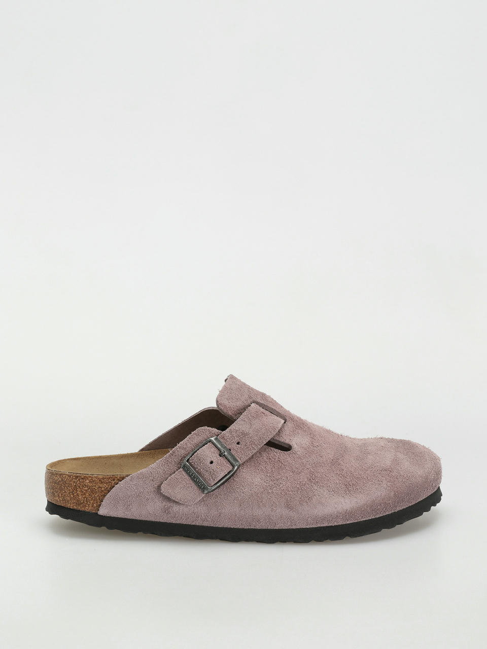 Plážovky Birkenstock Boston Suede Narrow (faded purple)