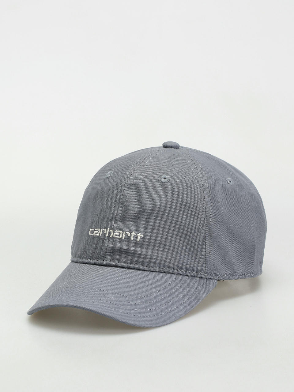 Kšiltovka  Carhartt WIP Canvas Script (dove grey/wax)