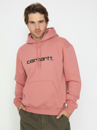 Mikina s kapucí Carhartt WIP Carhartt HD (dusty rose/sycamore tree)