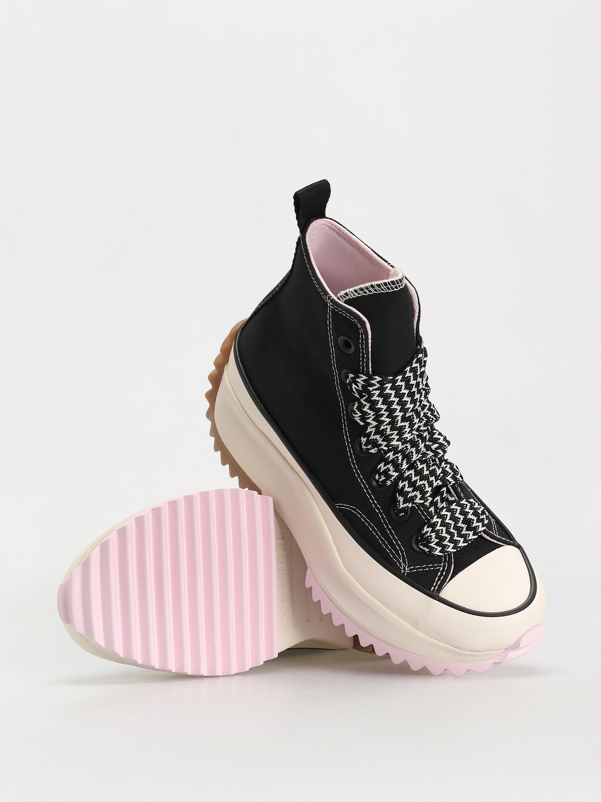 Boty Converse Run Star Hike Hi (black/pink foam/egret)
