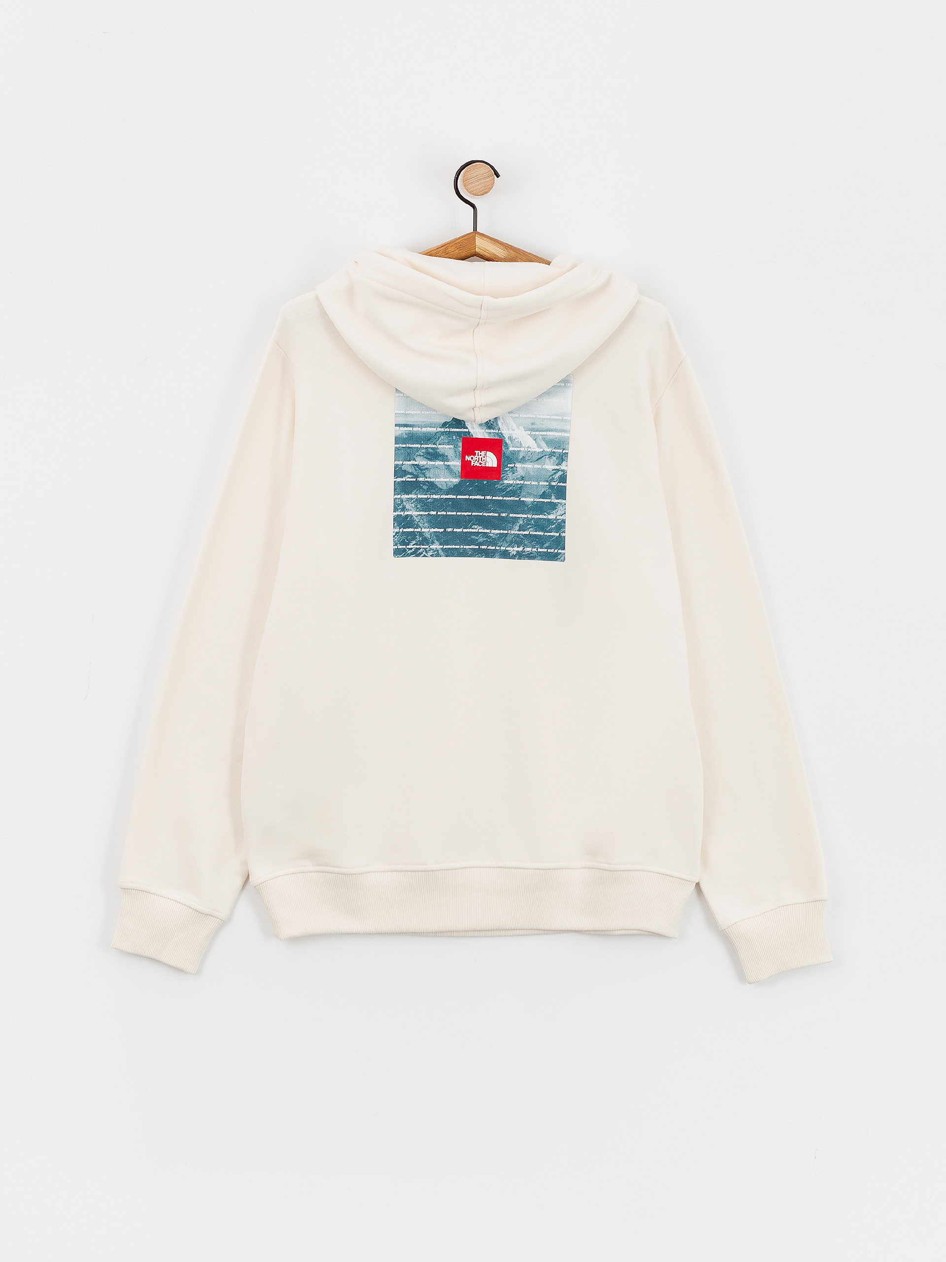 Mikina s kapucí The North Face Expedition System Graphic HD (white dune)