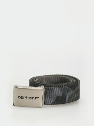 Pásek Carhartt WIP Clip Belt Chrome (camo duck/grey)