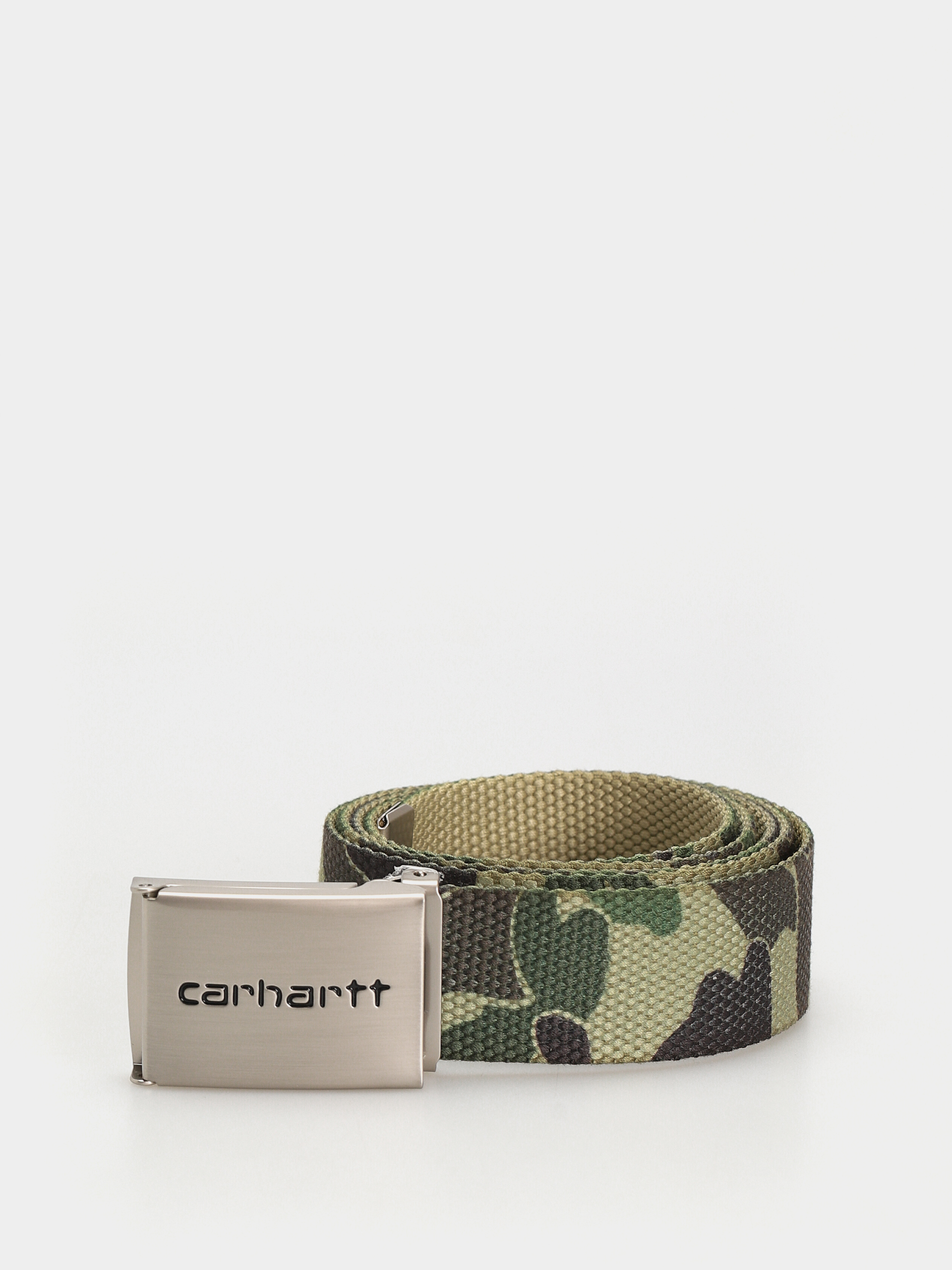 Pásek Carhartt WIP Clip Belt Chrome (camo duck/green)