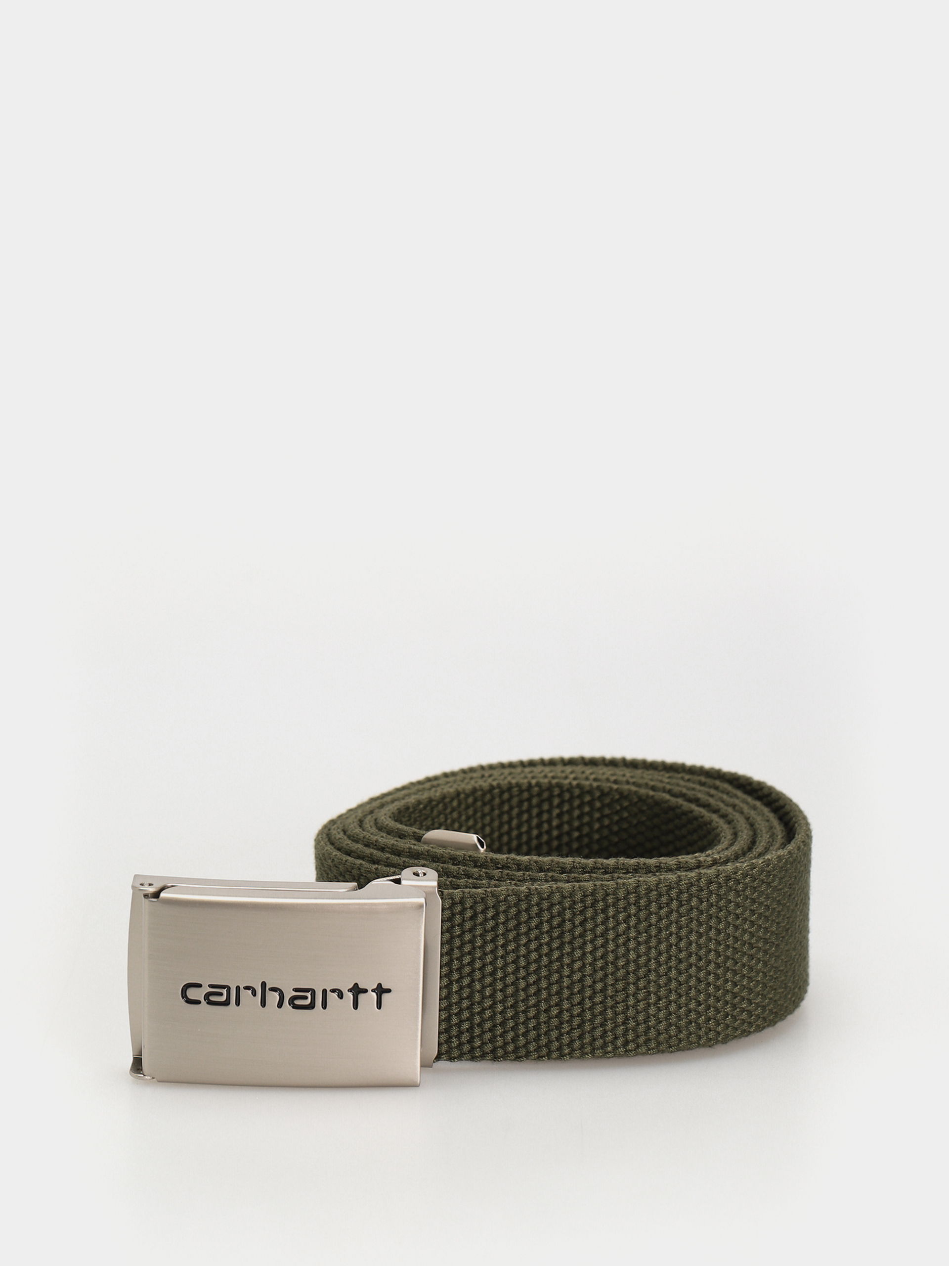 Pásek Carhartt WIP Clip Belt Chrome (office green)