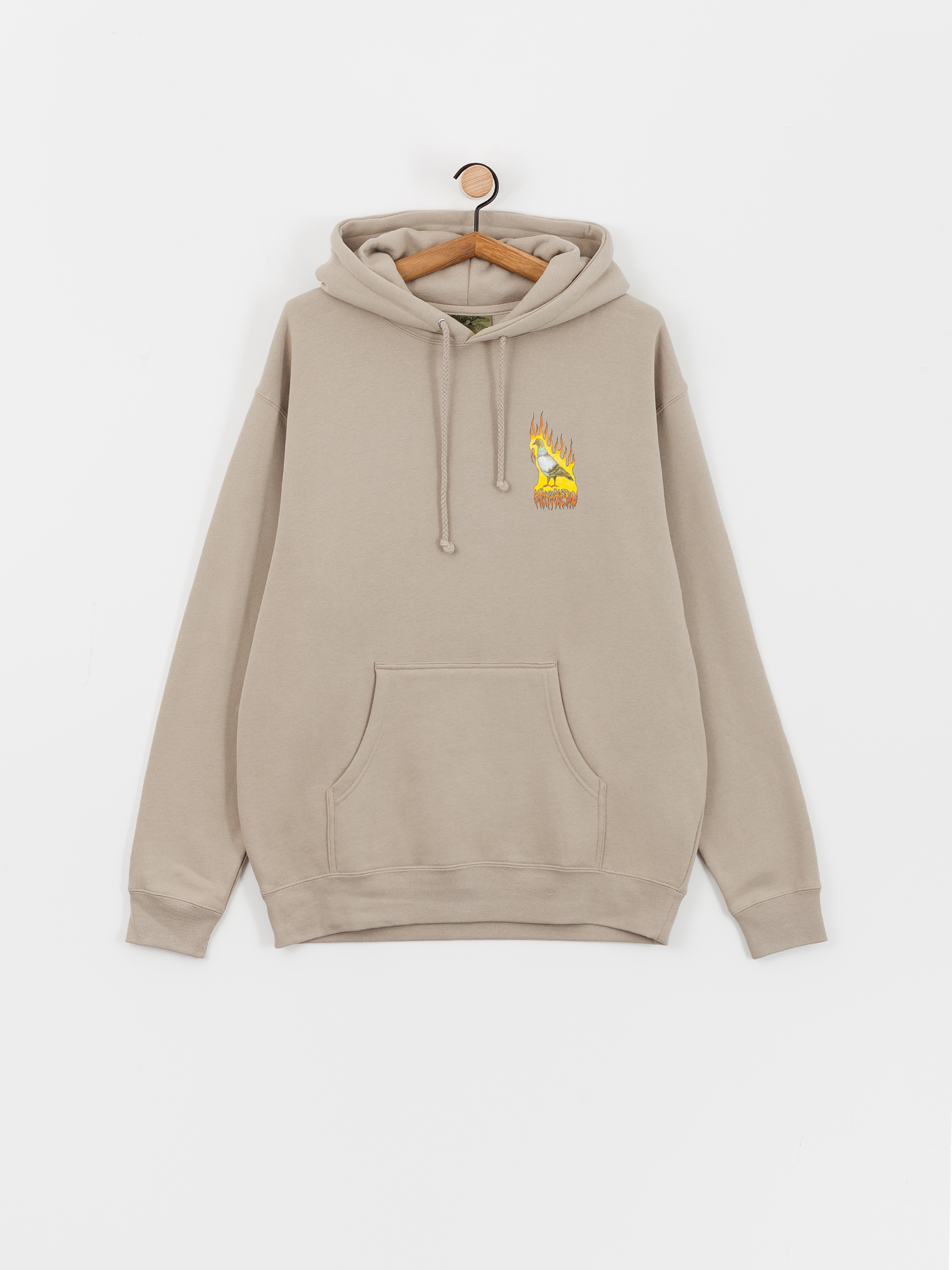 Mikina s kapucí Antihero Flame Pigeon Prm Pt HD (cmt/natural)