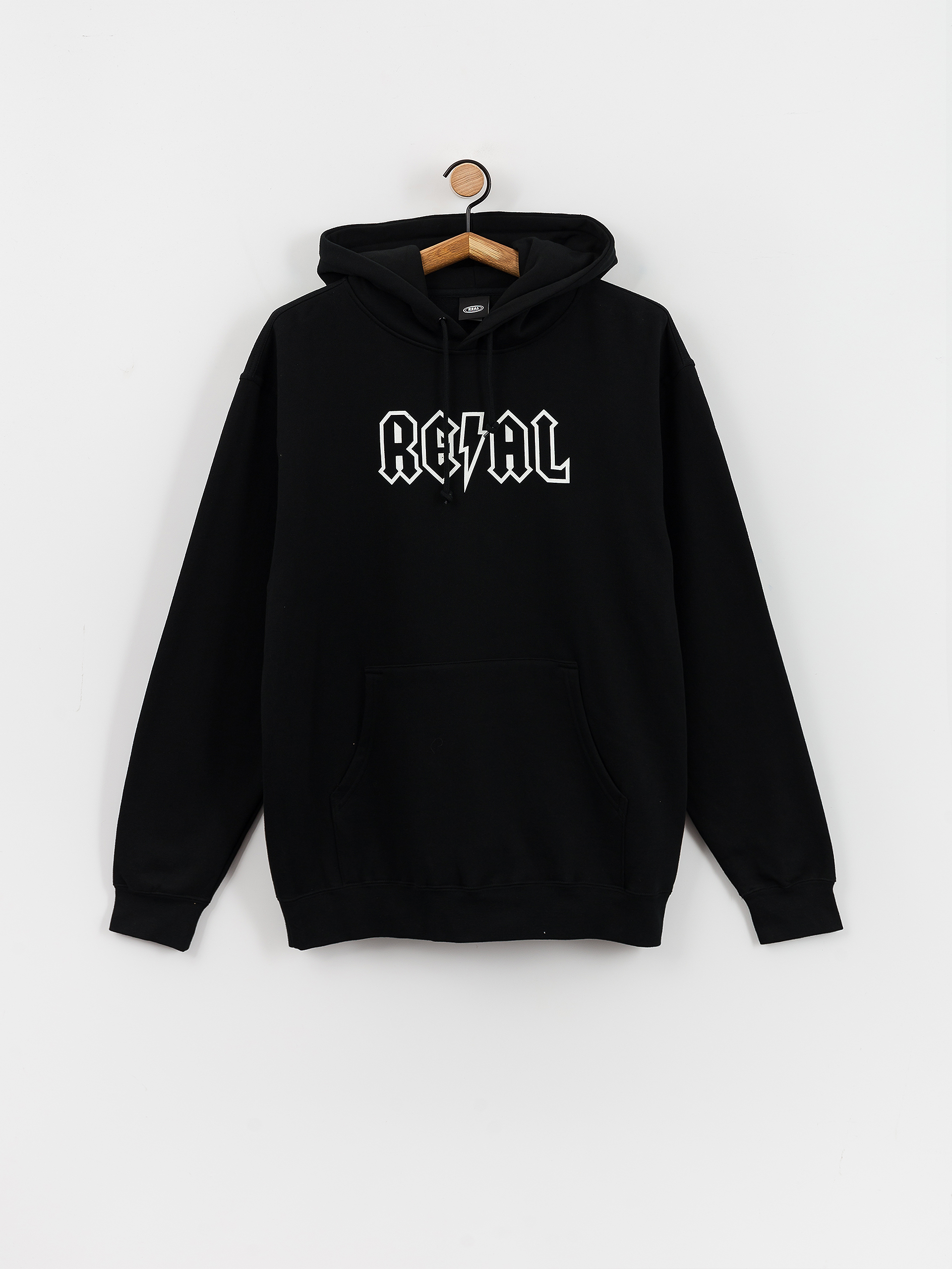 Mikina s kapucí Real Deeds HD (black/white)