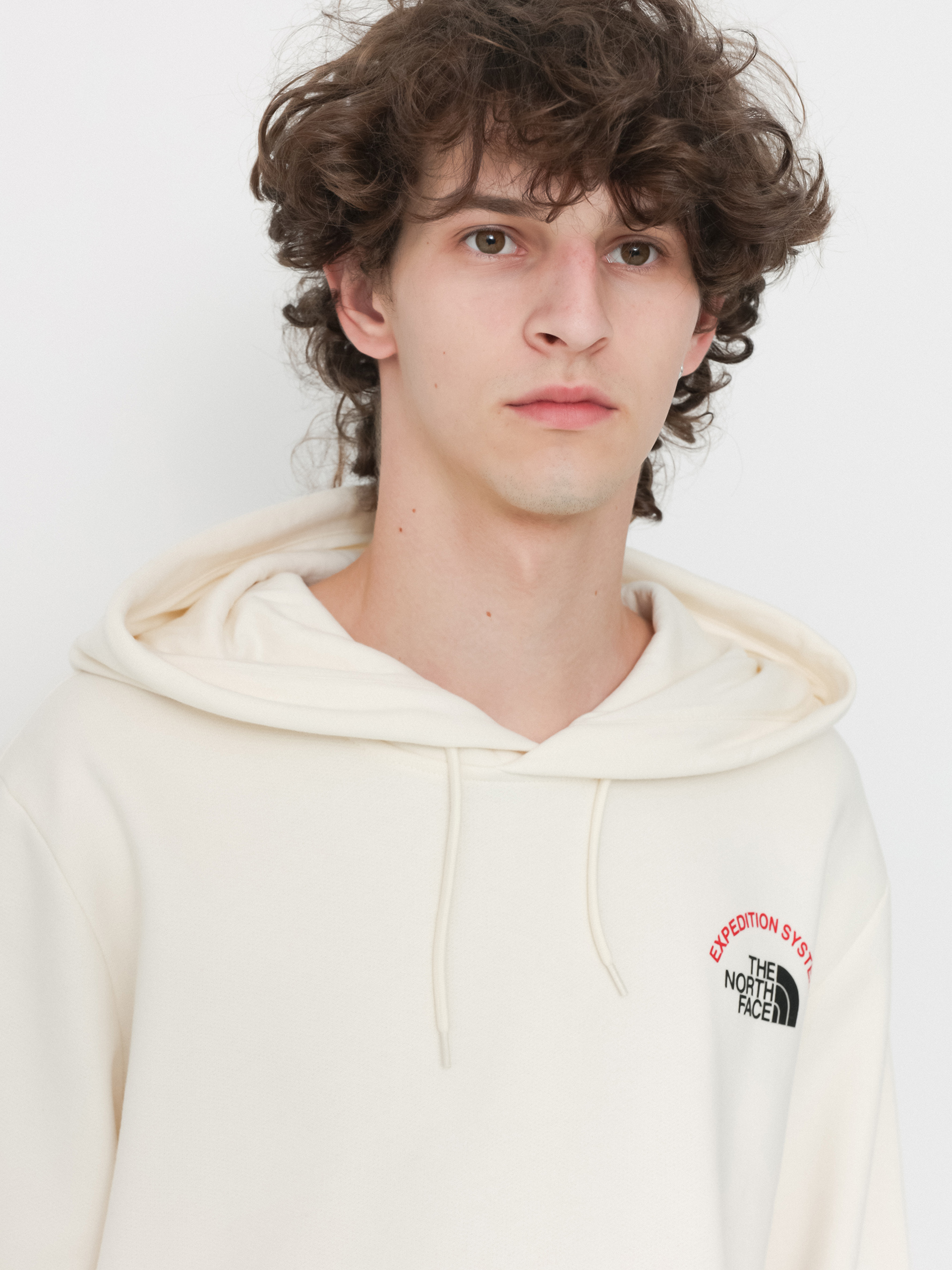 Mikina s kapucí The North Face Expedition System Graphic HD (white dune)