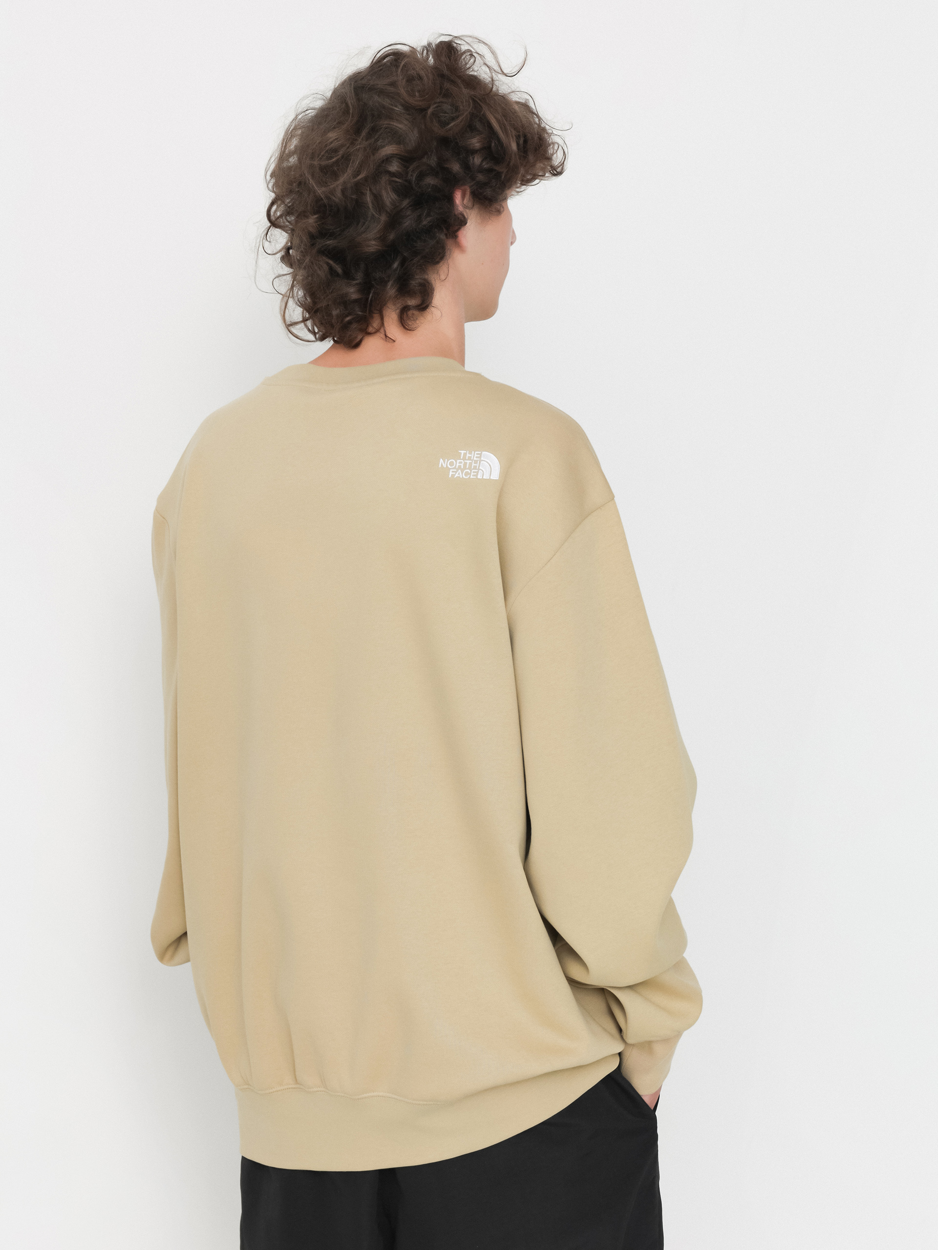 Mikina The North Face Essential Relaxed (khaki stone)