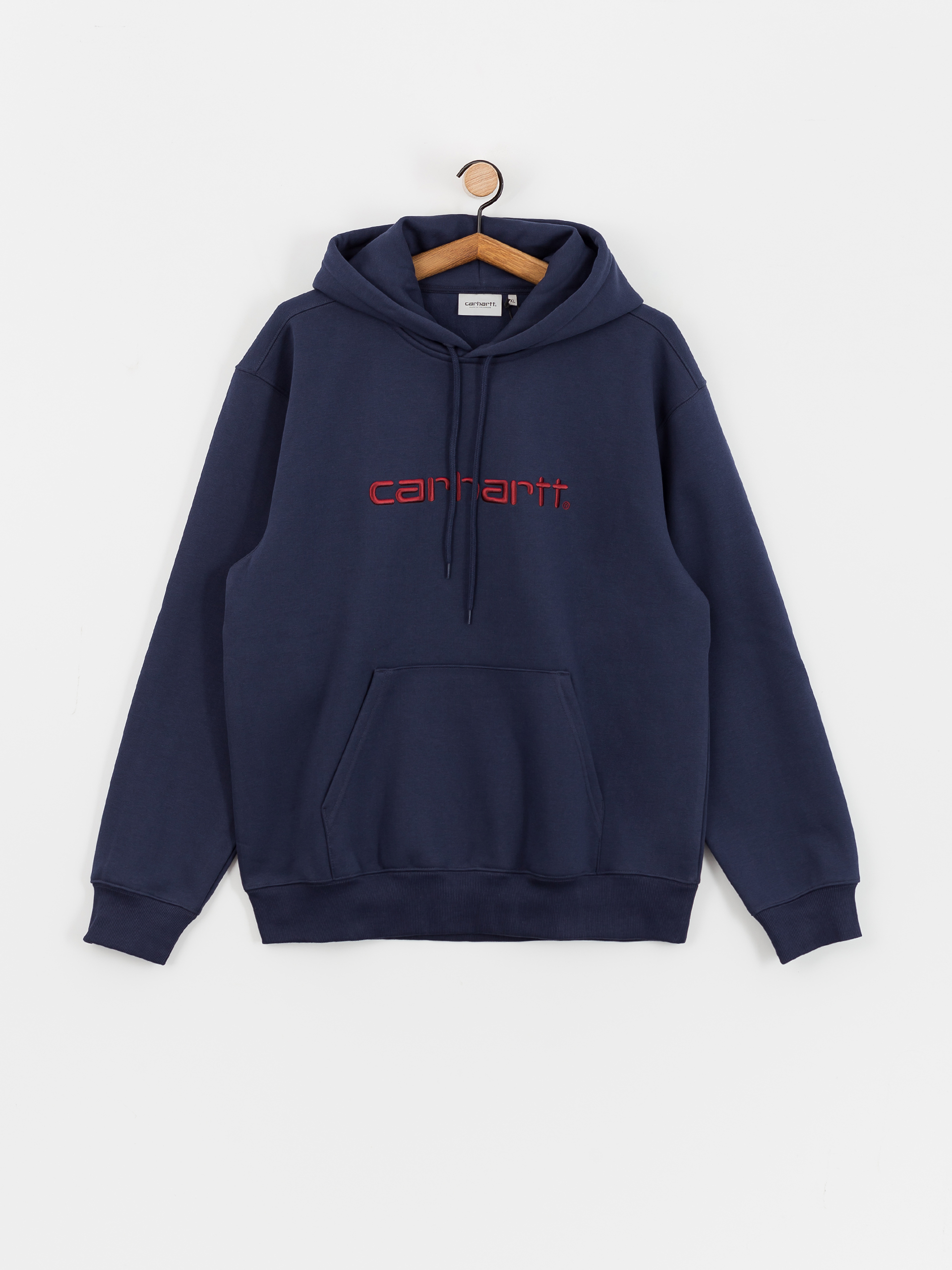 Mikina s kapucí Carhartt WIP Carhartt HD (air force blue/malbec)