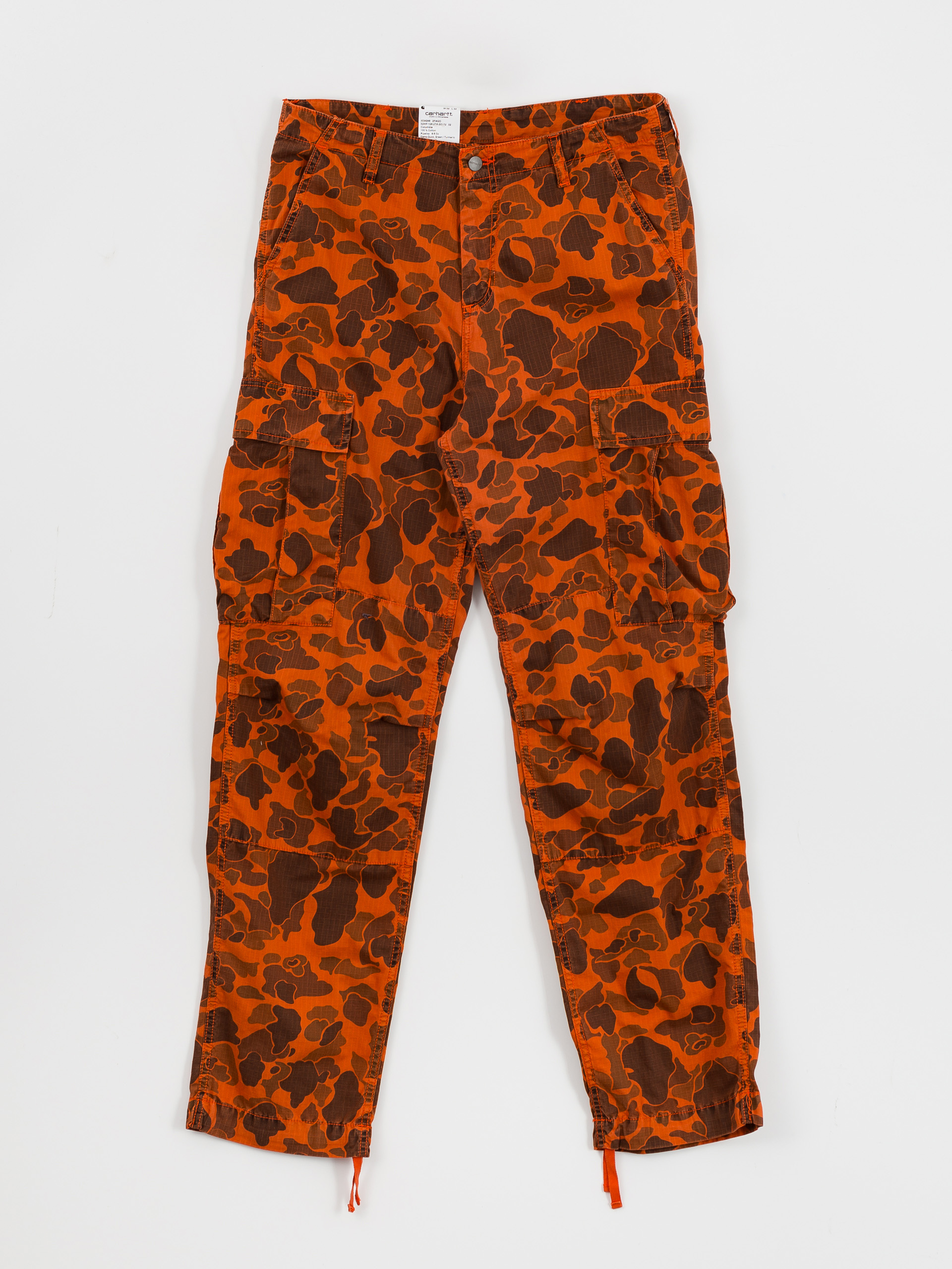 Kalhoty Carhartt WIP Duck Cargo (camo duck/green/turmeric)