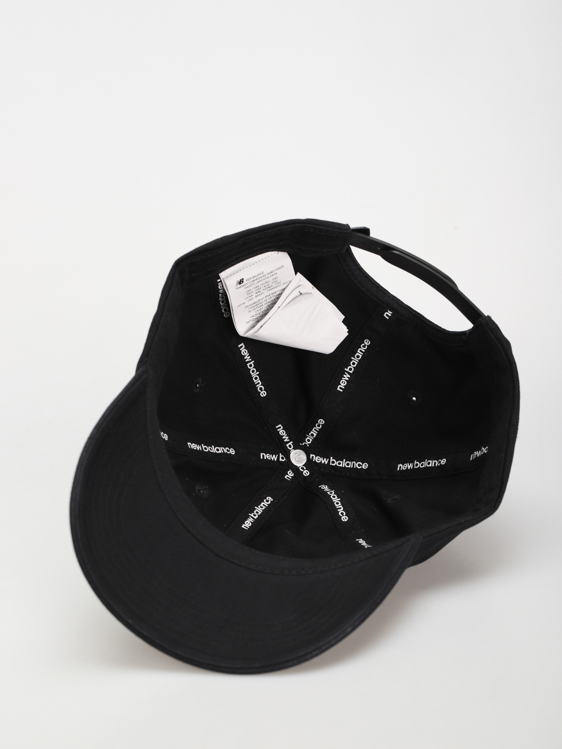 Kšiltovka  New Balance 6 Panel Block N Snapback (black)