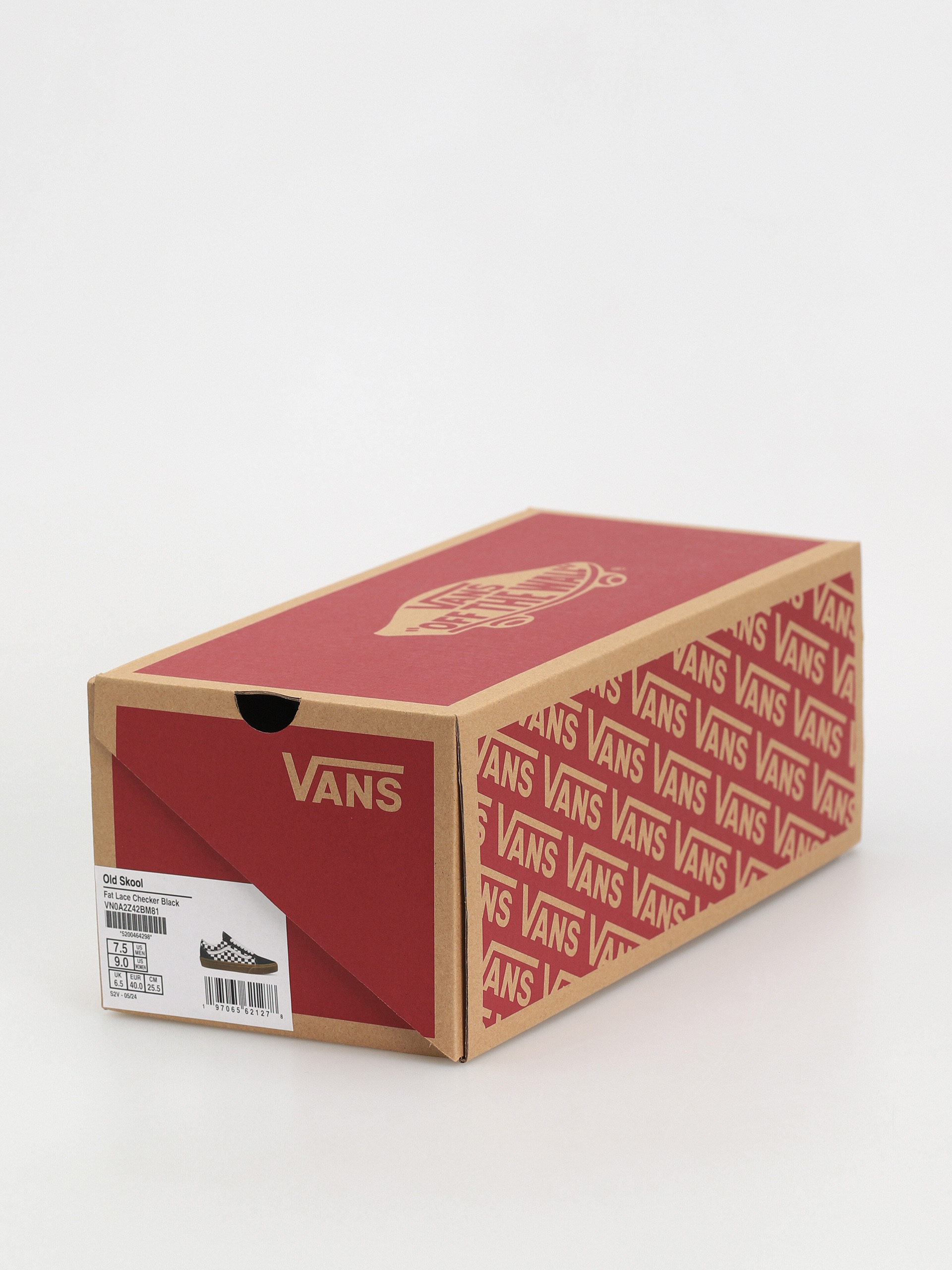 Boty Vans Old Skool (fat lace checker black)