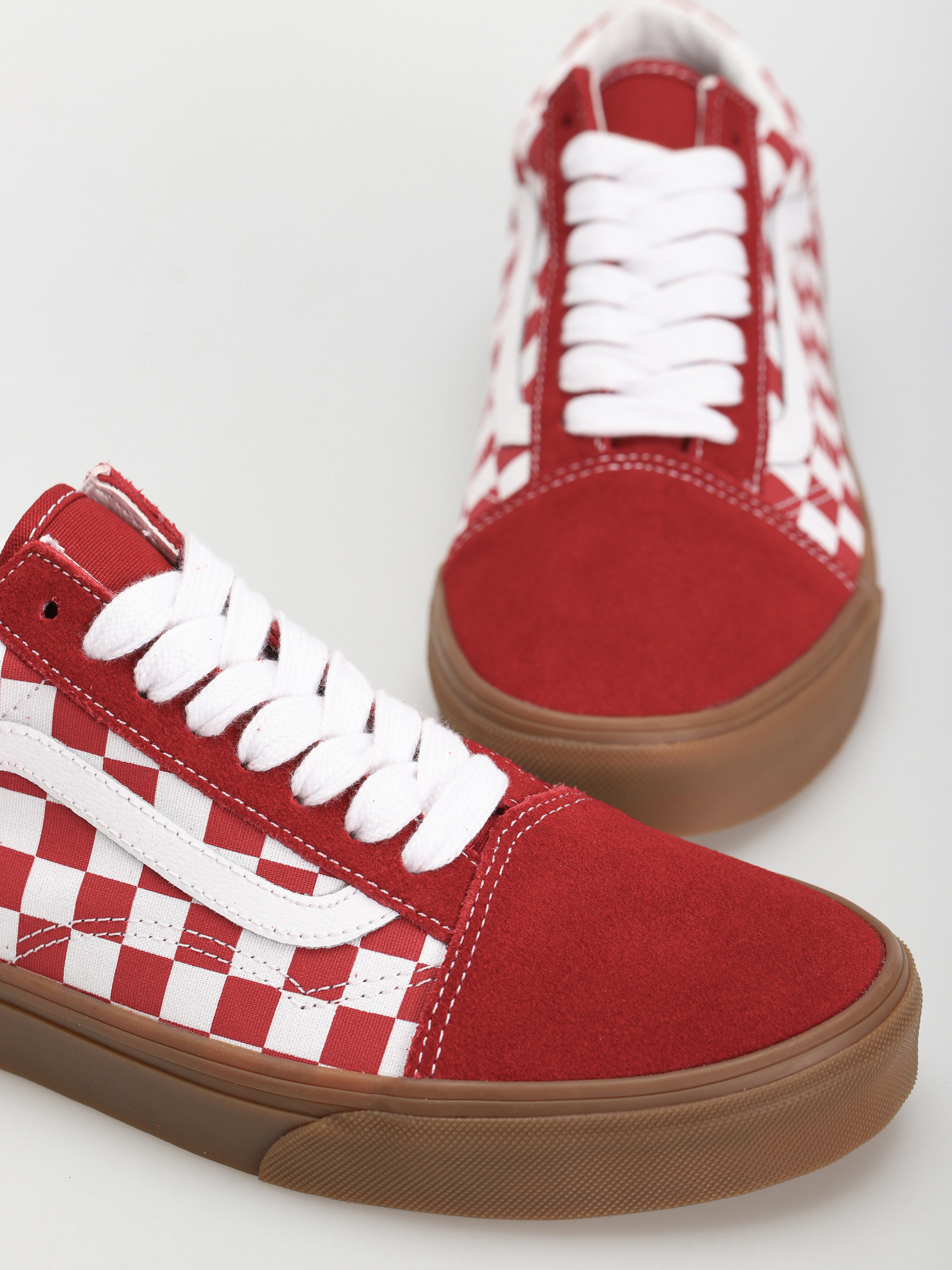 Boty Vans Old Skool (fat lace checker red)