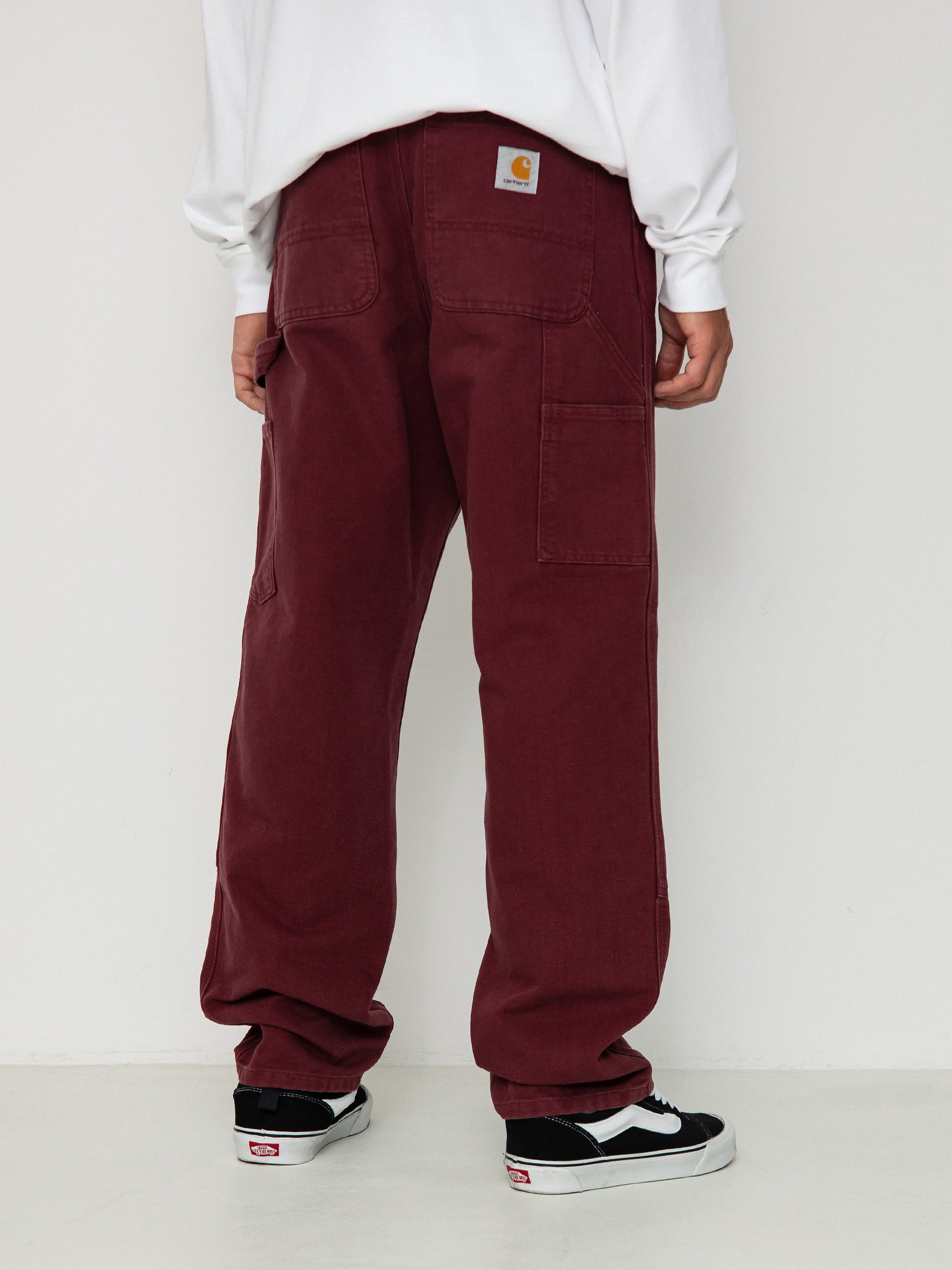 Kalhoty Carhartt WIP Double Knee (malbec)