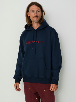 Mikina s kapucí Carhartt WIP Carhartt HD (air force blue/malbec)