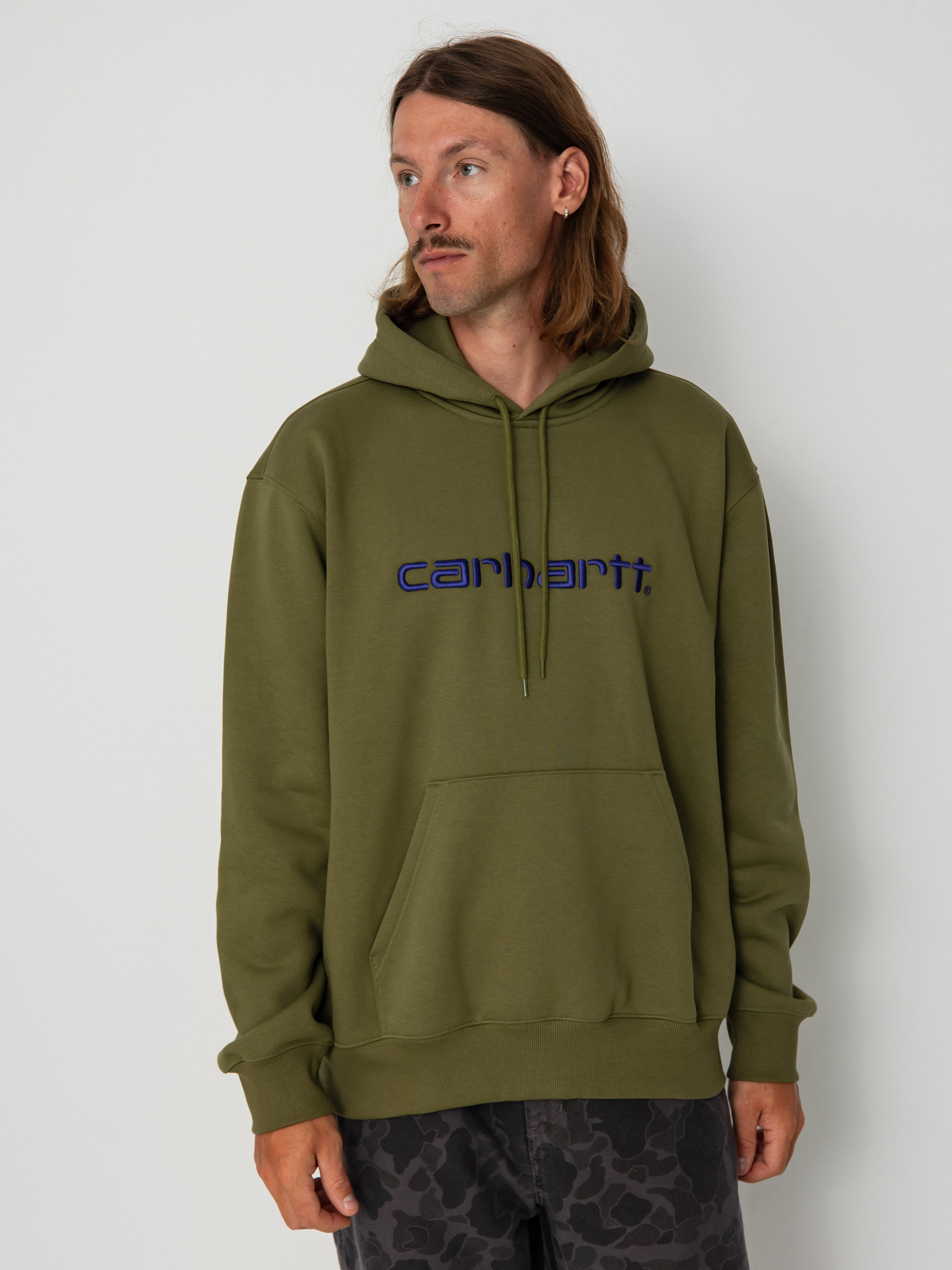 Mikina s kapucu00ed Carhartt WIP Carhartt HD (capulet/aura)