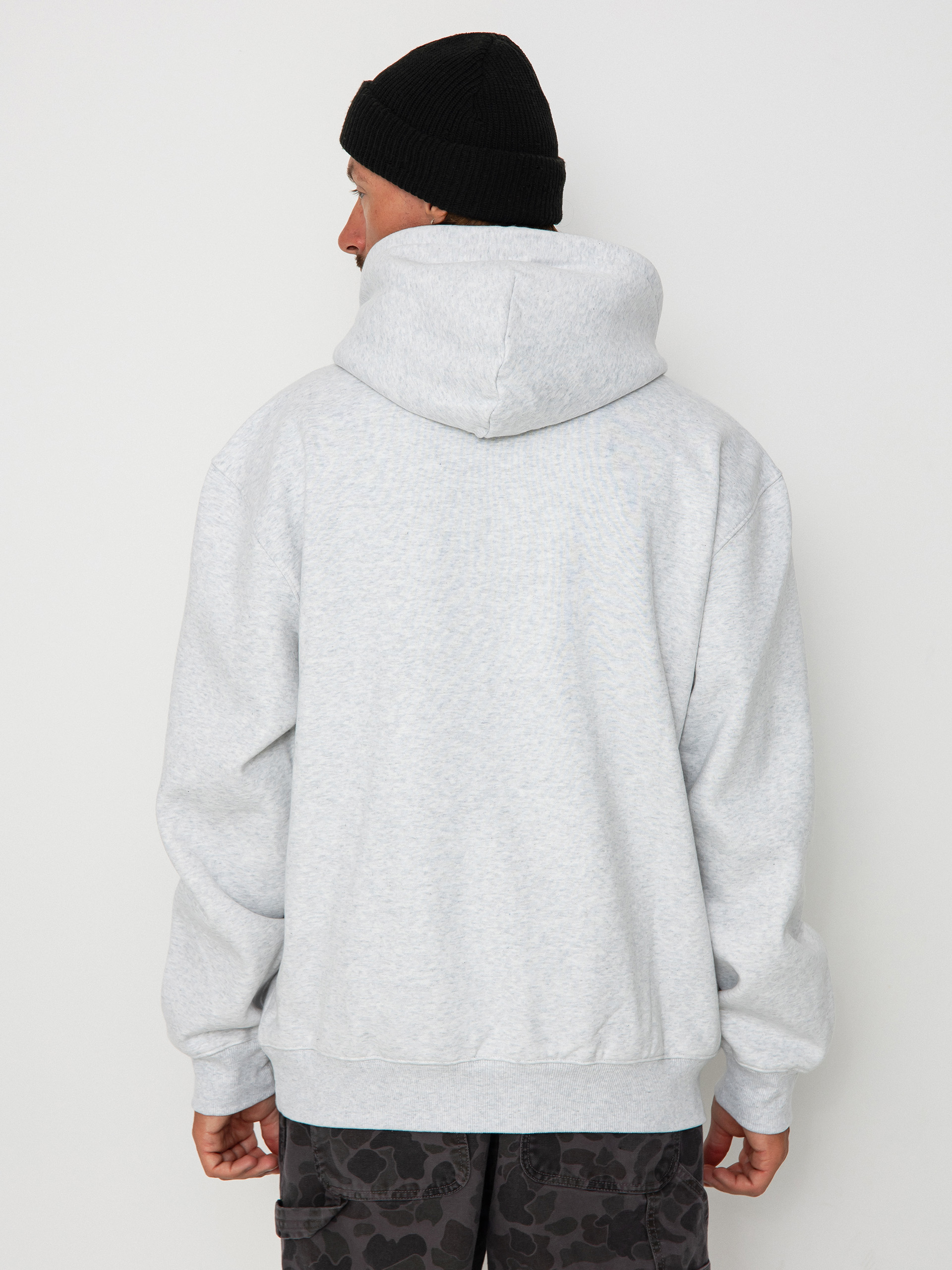 Mikina s kapucí Carhartt WIP Carhartt HD (ash heather/duck blue)