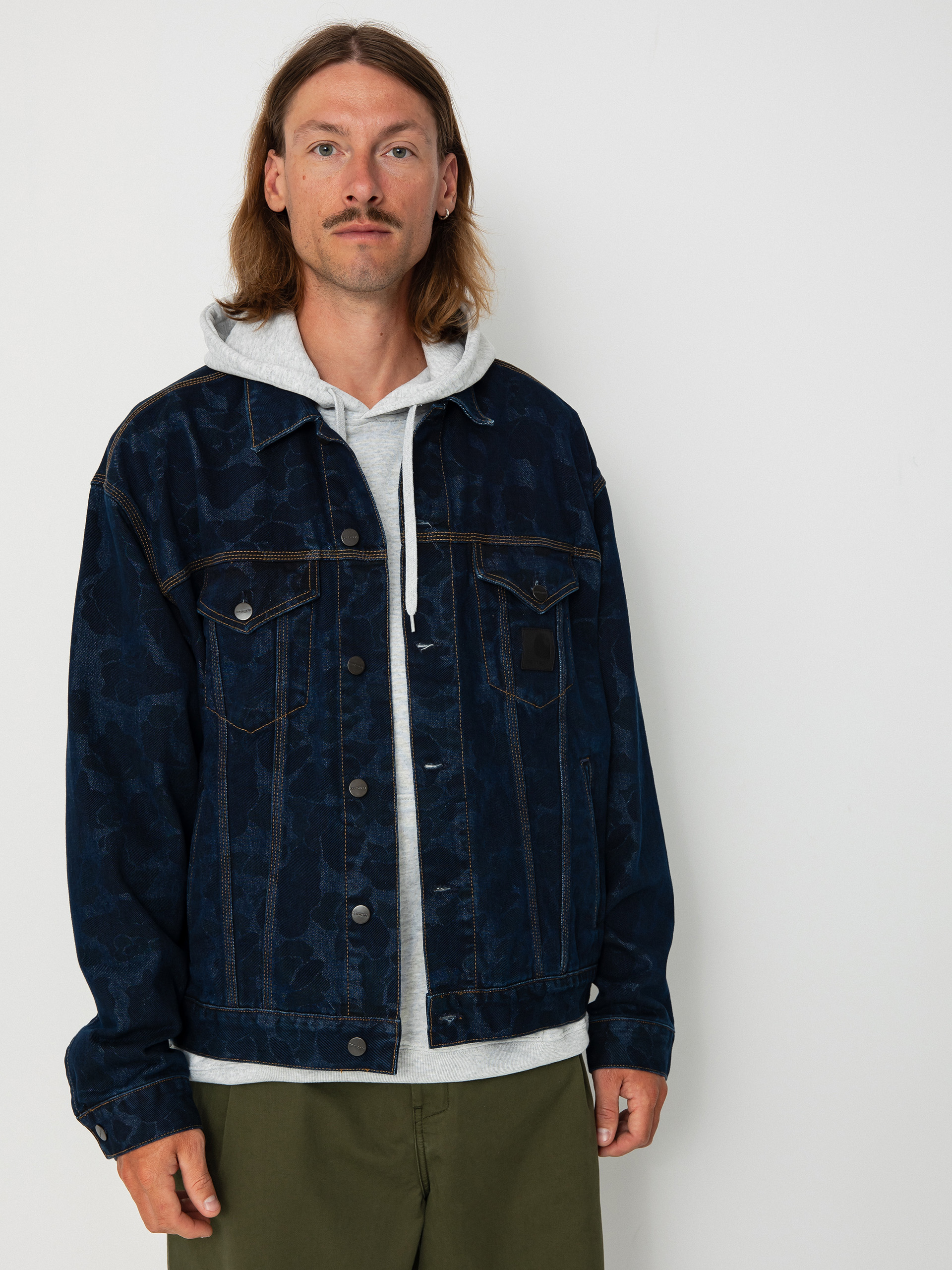 Bunda Carhartt WIP Duck Helston (camo duck/blue)