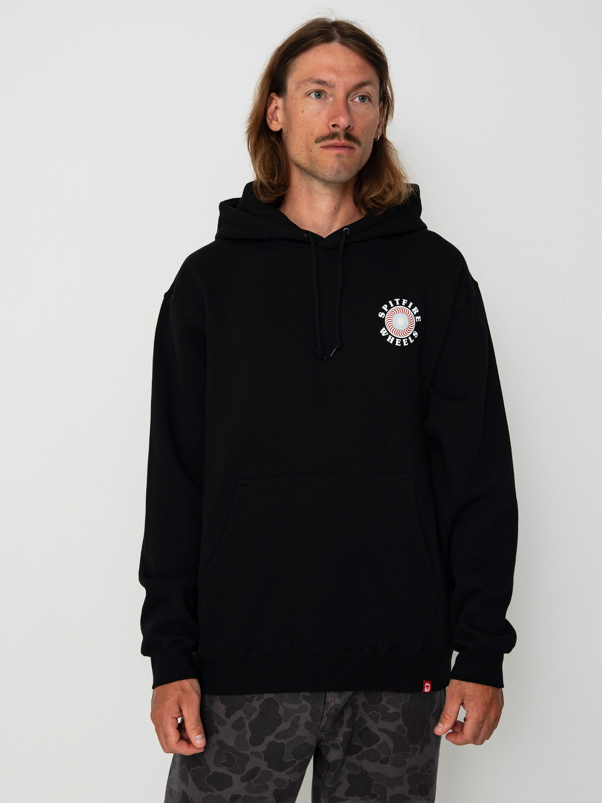 Mikina s kapucí Spitfire Og Classic Fill HD (black/multi)