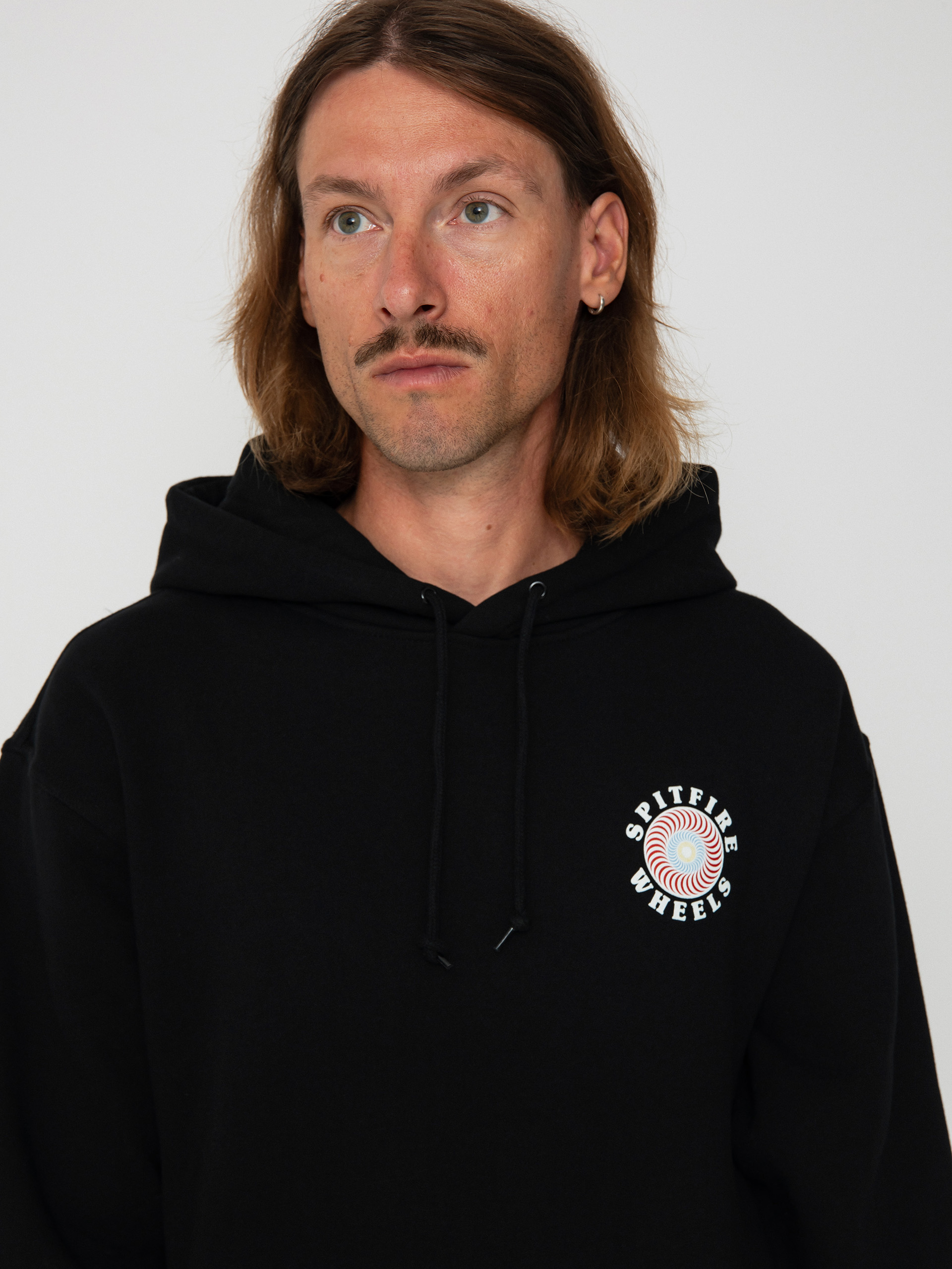 Mikina s kapucí Spitfire Og Classic Fill HD (black/multi)