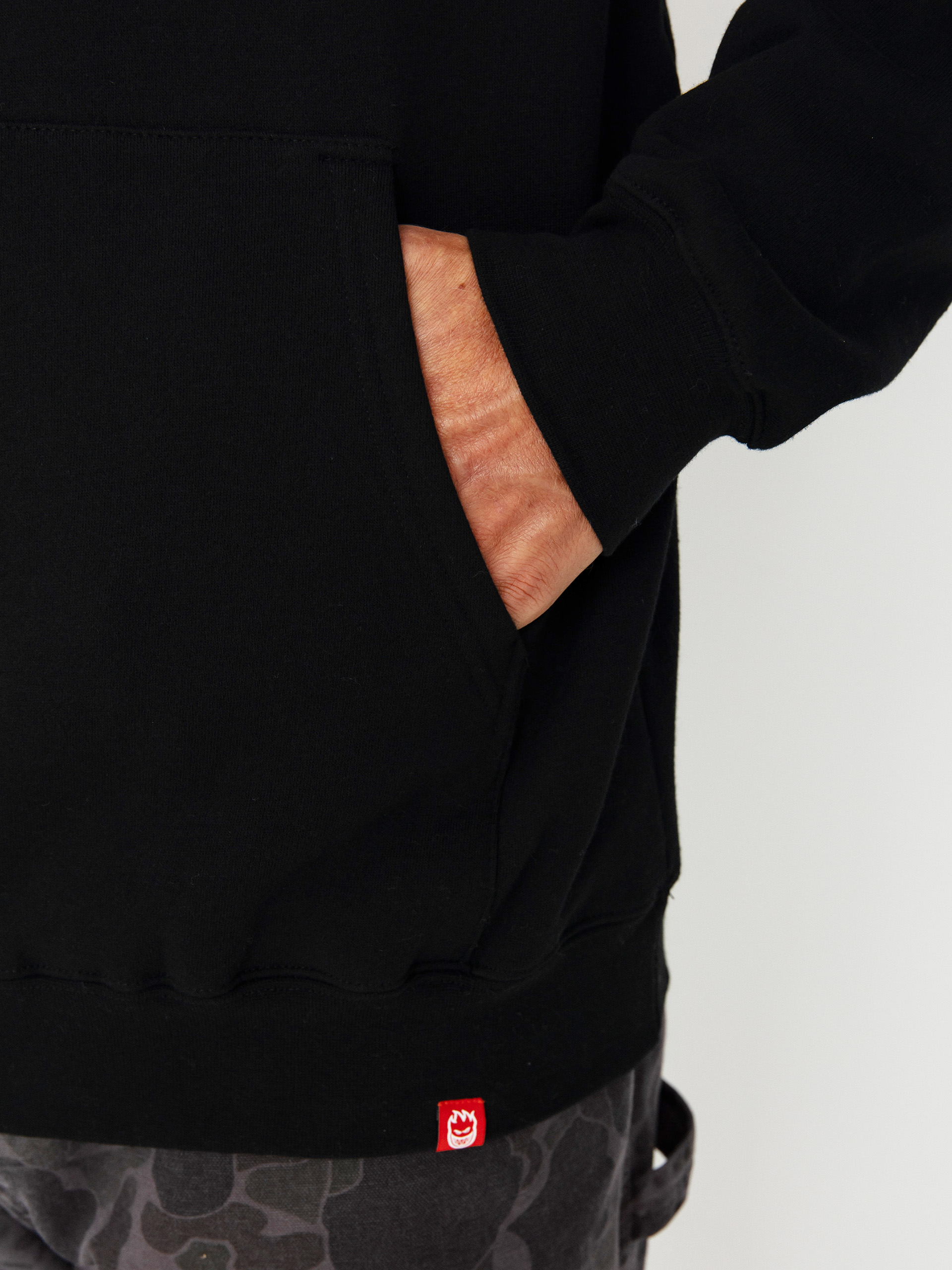 Mikina s kapucí Spitfire Og Classic Fill HD (black/multi)