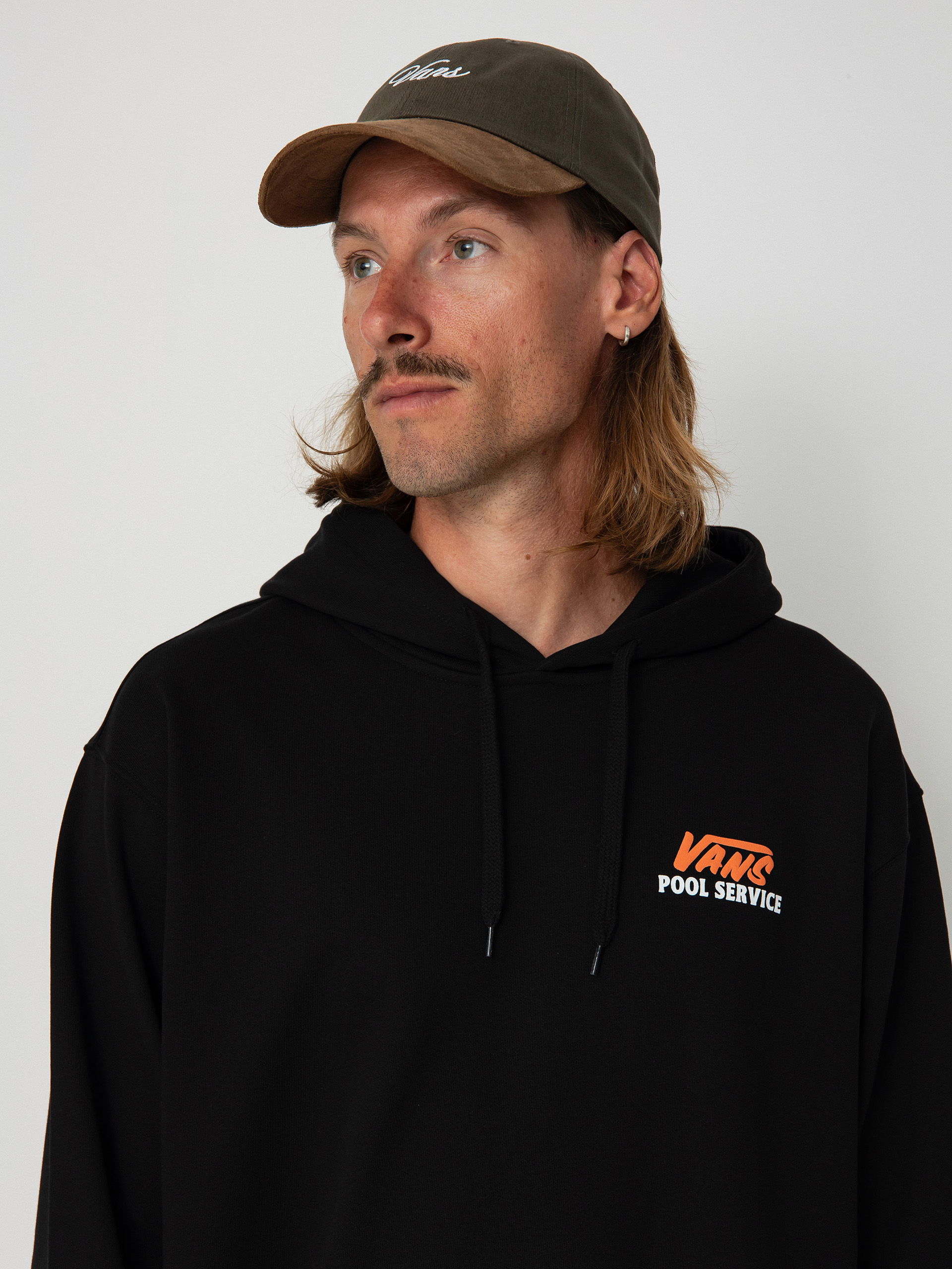 Mikina s kapucí Vans Pool Service Loose HD (black)