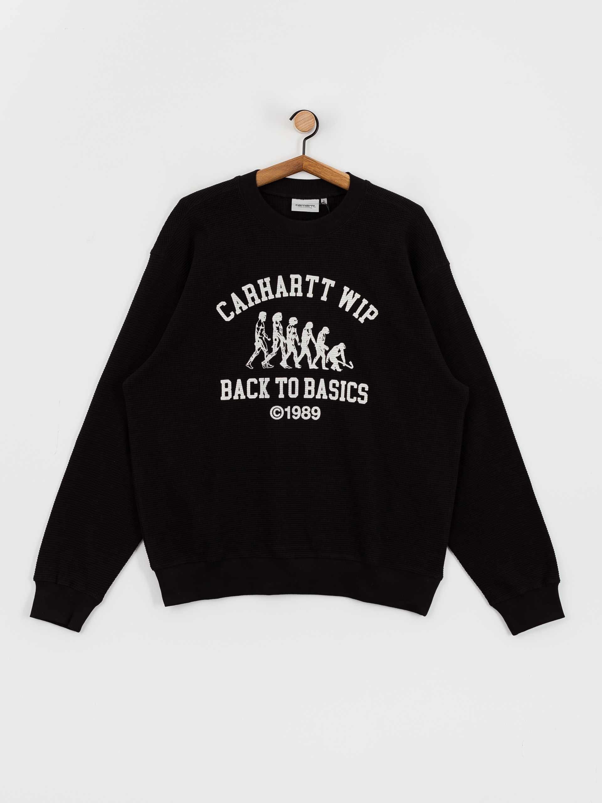 Mikina Carhartt WIP Main Basics (black/white)
