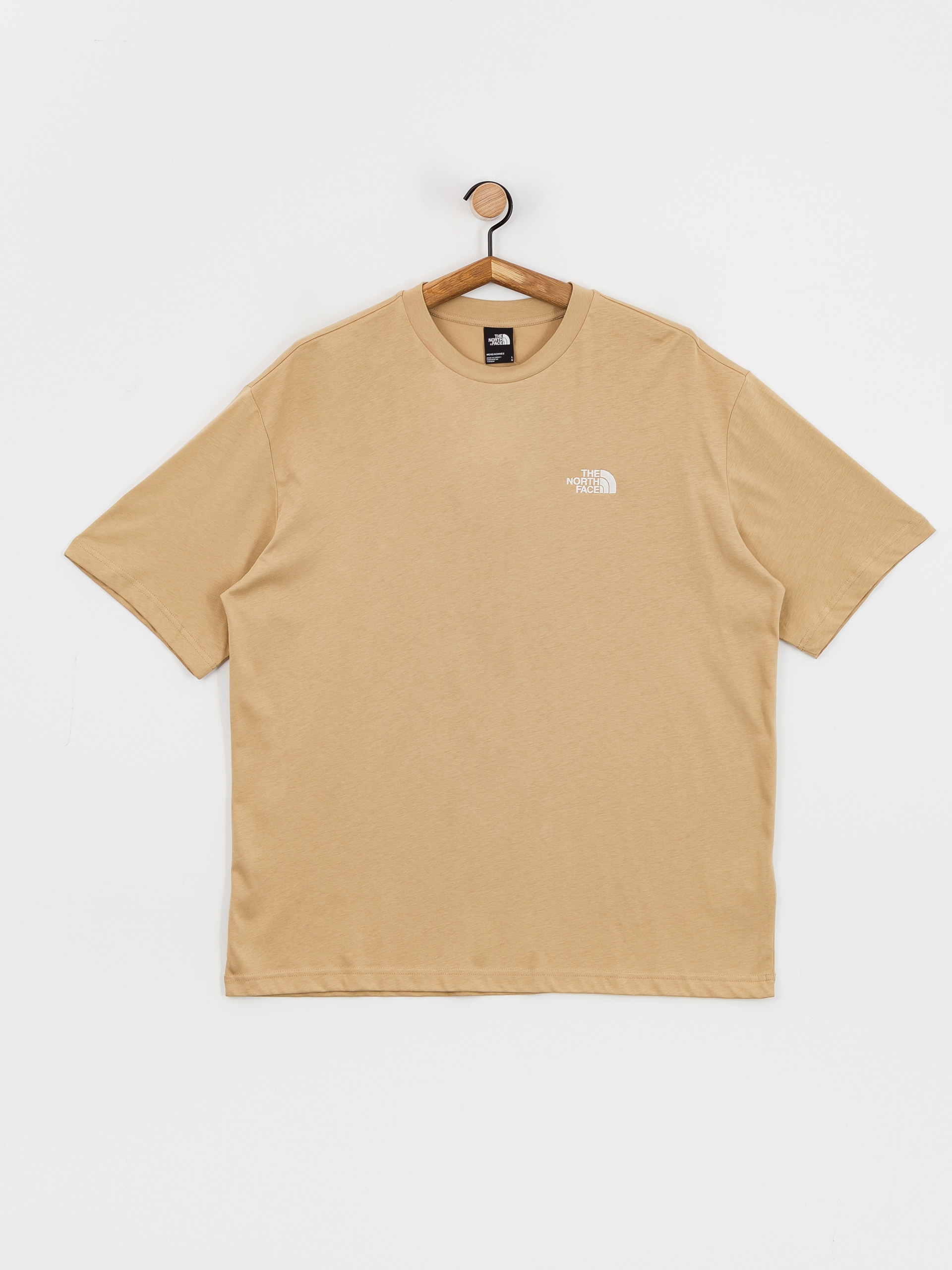 Tričko The North Face Essential Oversize (khaki stone)