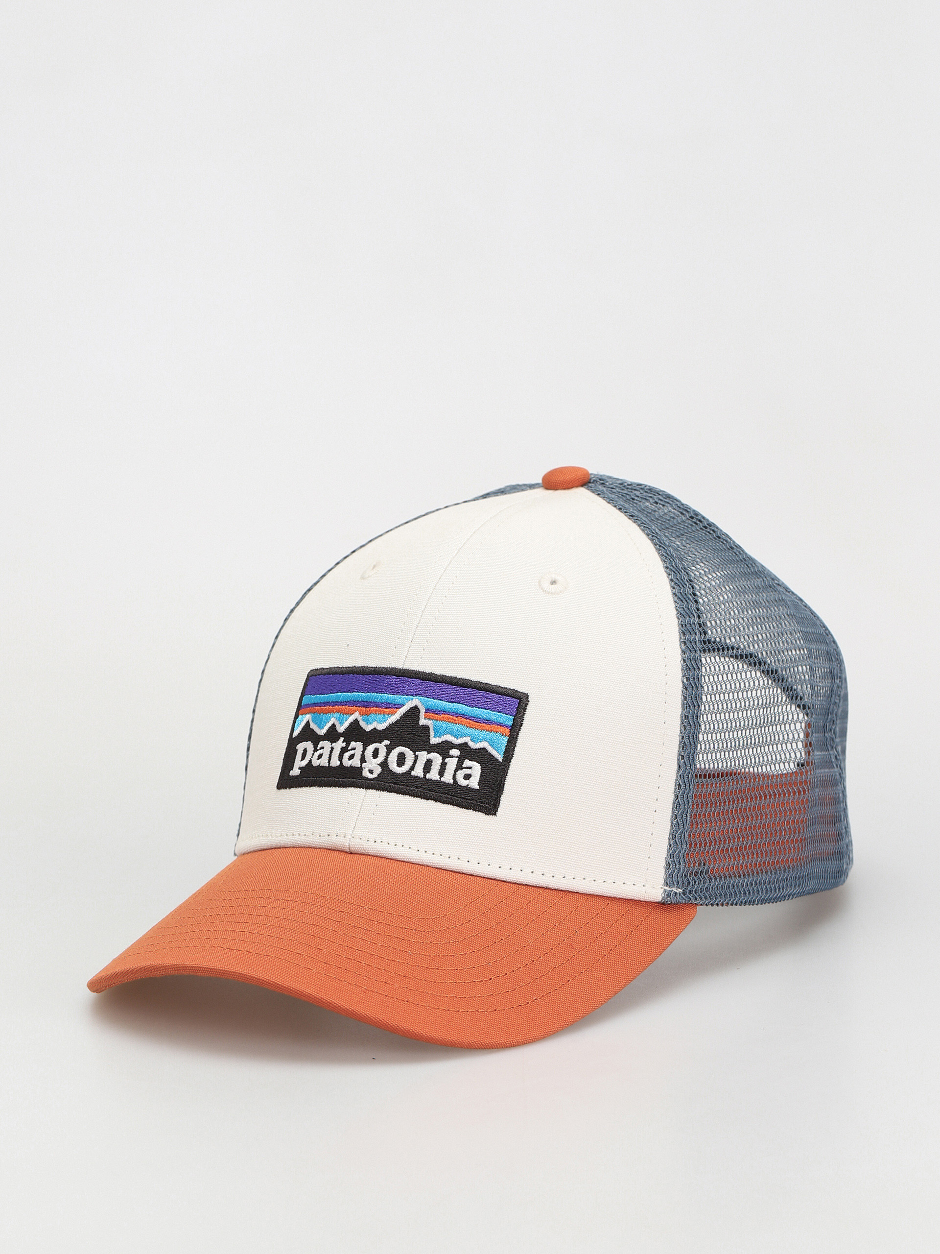 Kšiltovka  Patagonia P 6 Logo LoPro Trucker (white w/redtail rust)