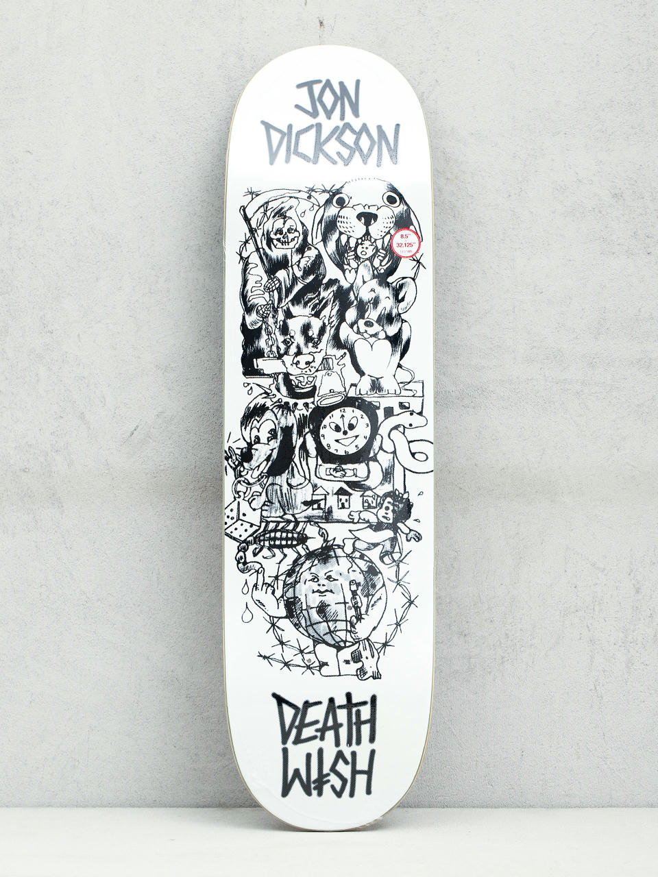 Deska Deathwish Jd Ascending (white/black)