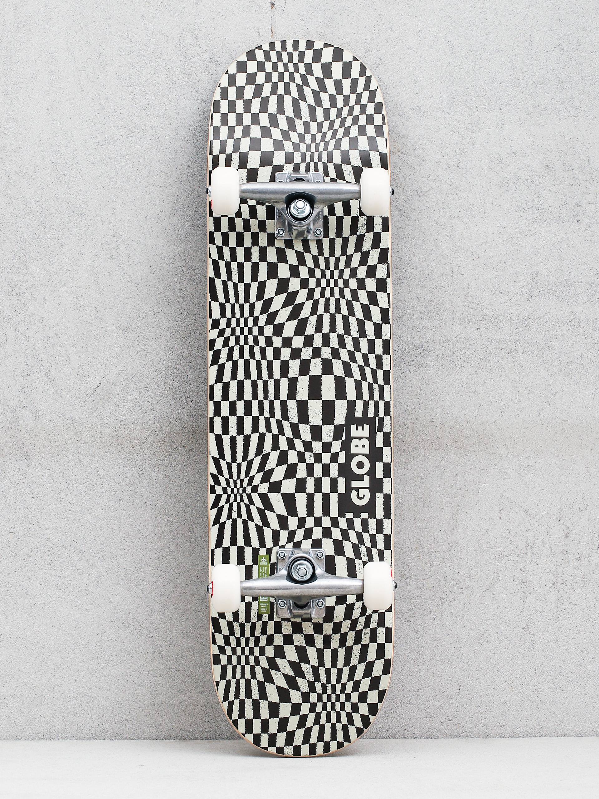 Skateboard Globe G0 Checked Out (black/off white)