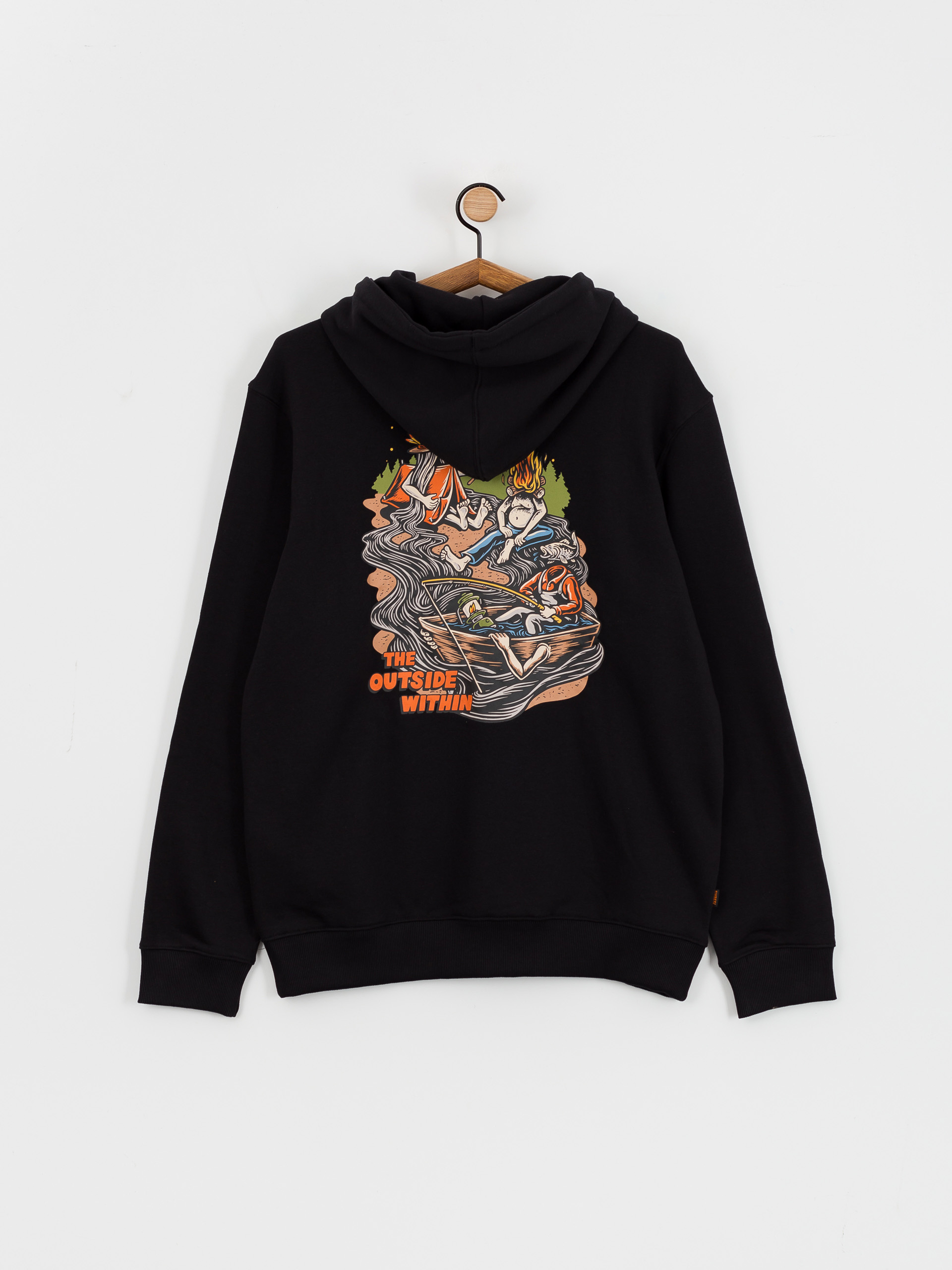 Mikina s kapucí Element The Gathering HD (flint black)