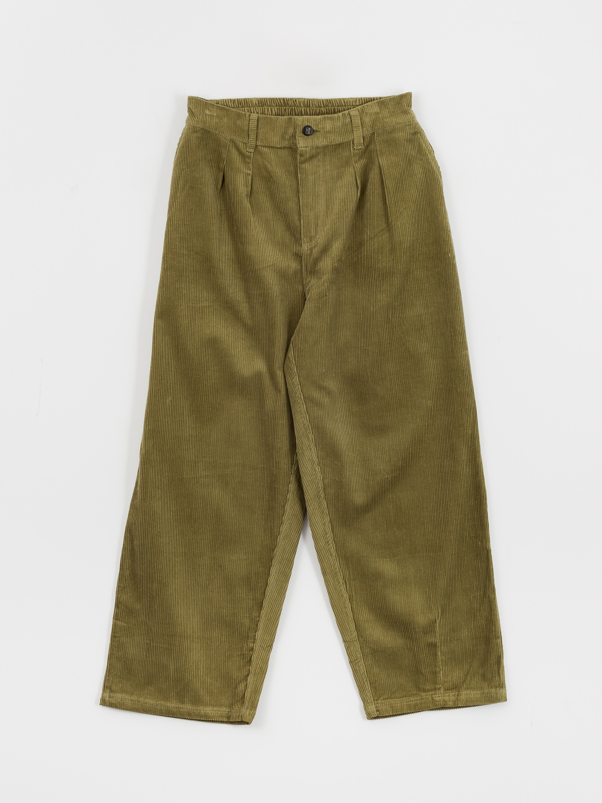 Kalhoty Poetic Collective Ballon (olive green corduroy)