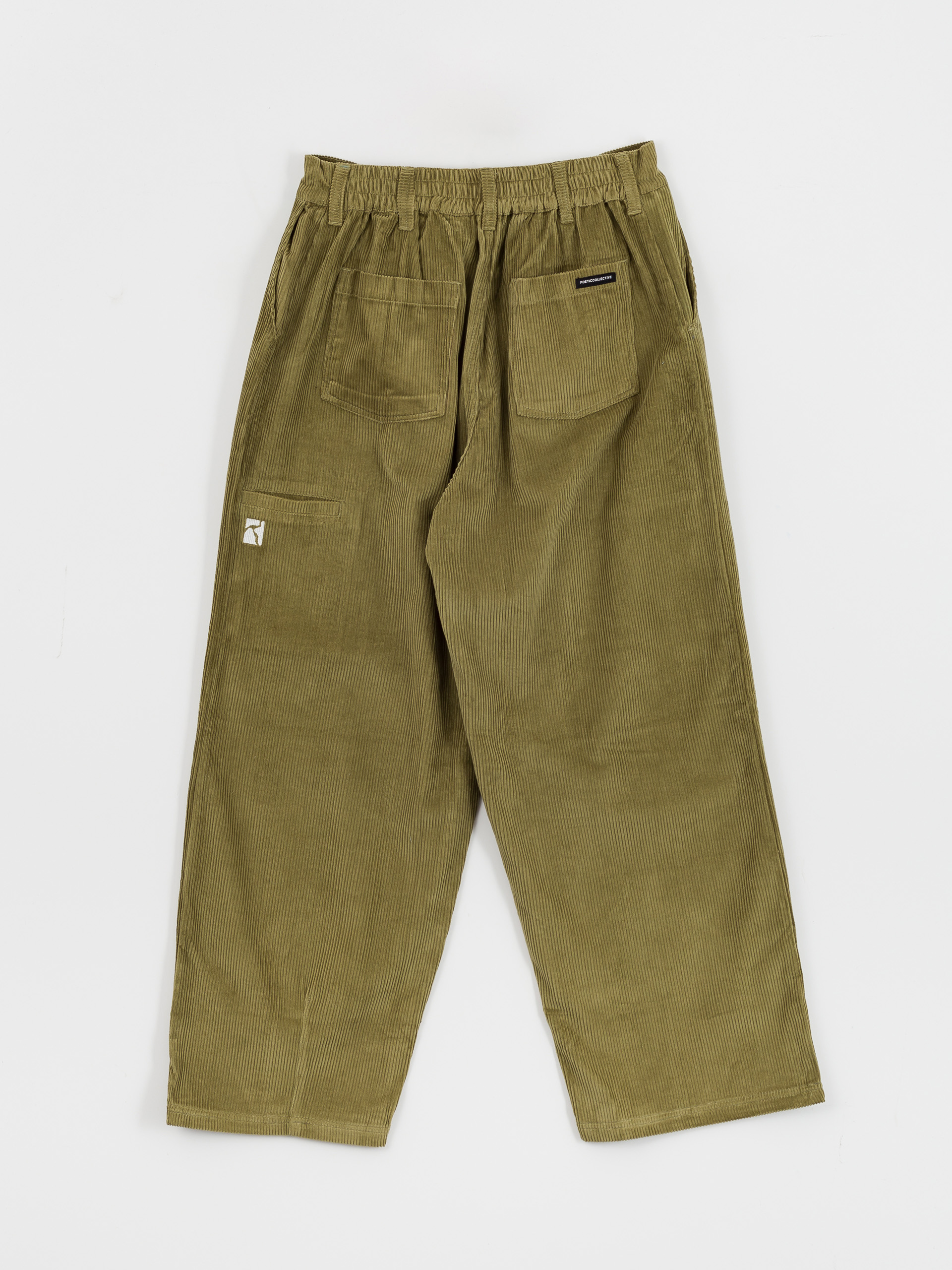 Kalhoty Poetic Collective Ballon (olive green corduroy)