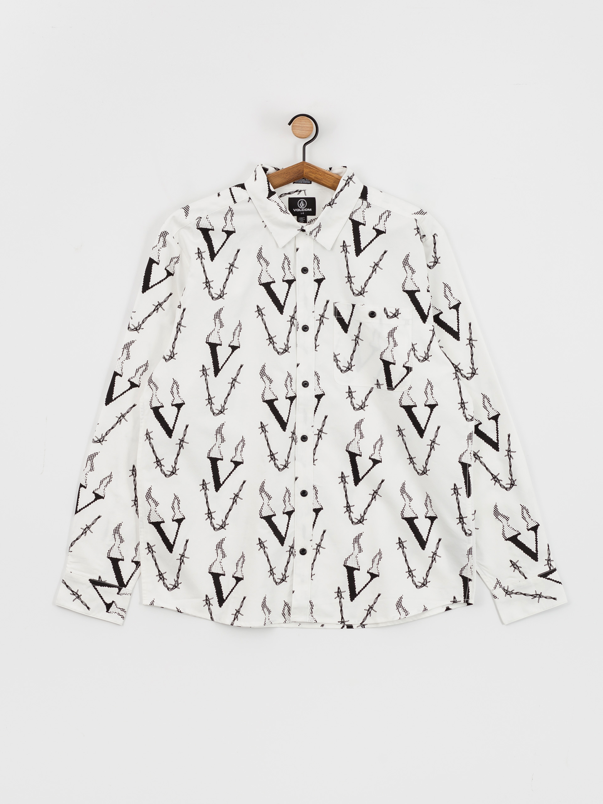 Košile Volcom Fergadelic Woven Ls (white)