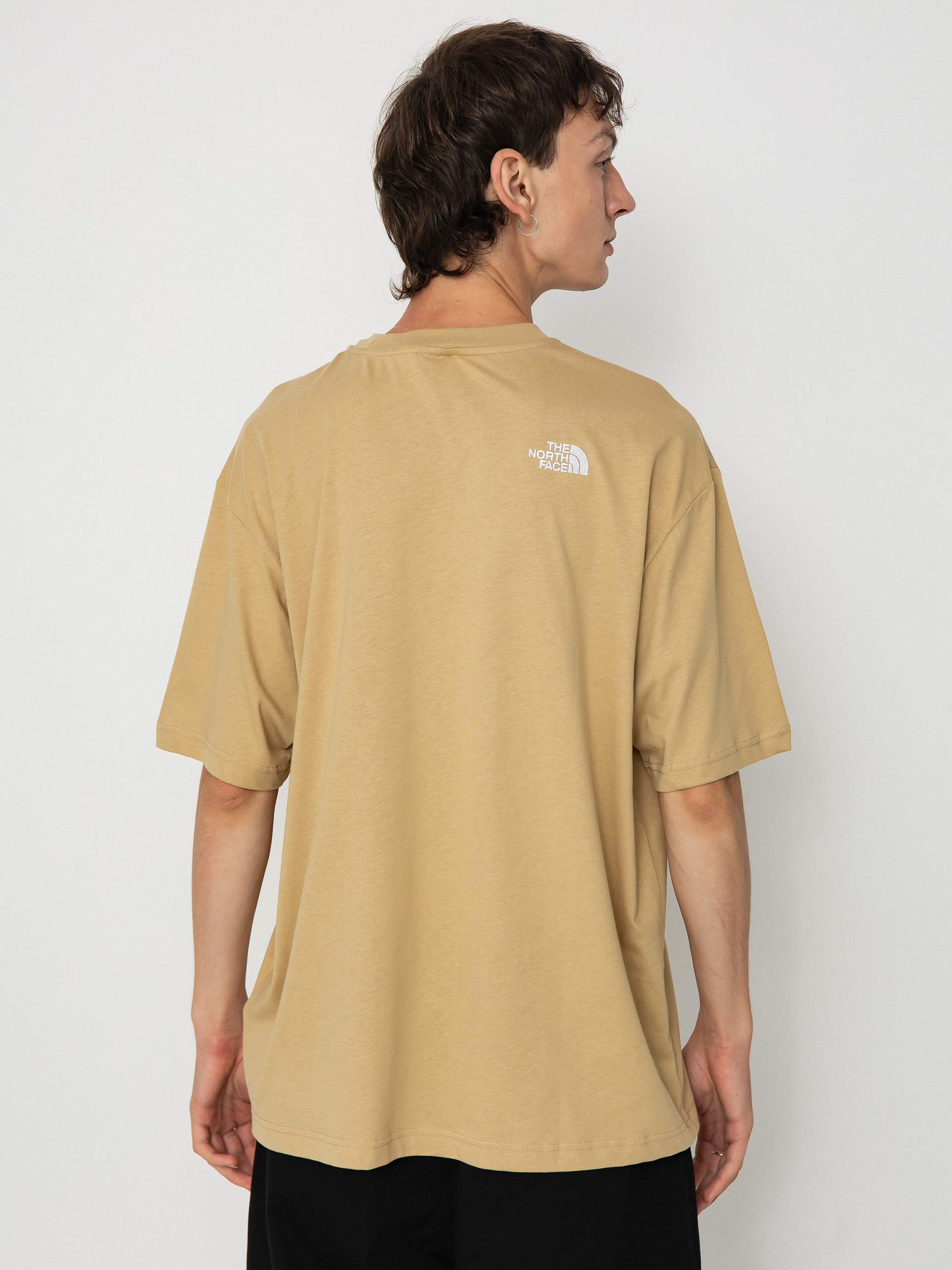 Tričko The North Face Essential Oversize (khaki stone)