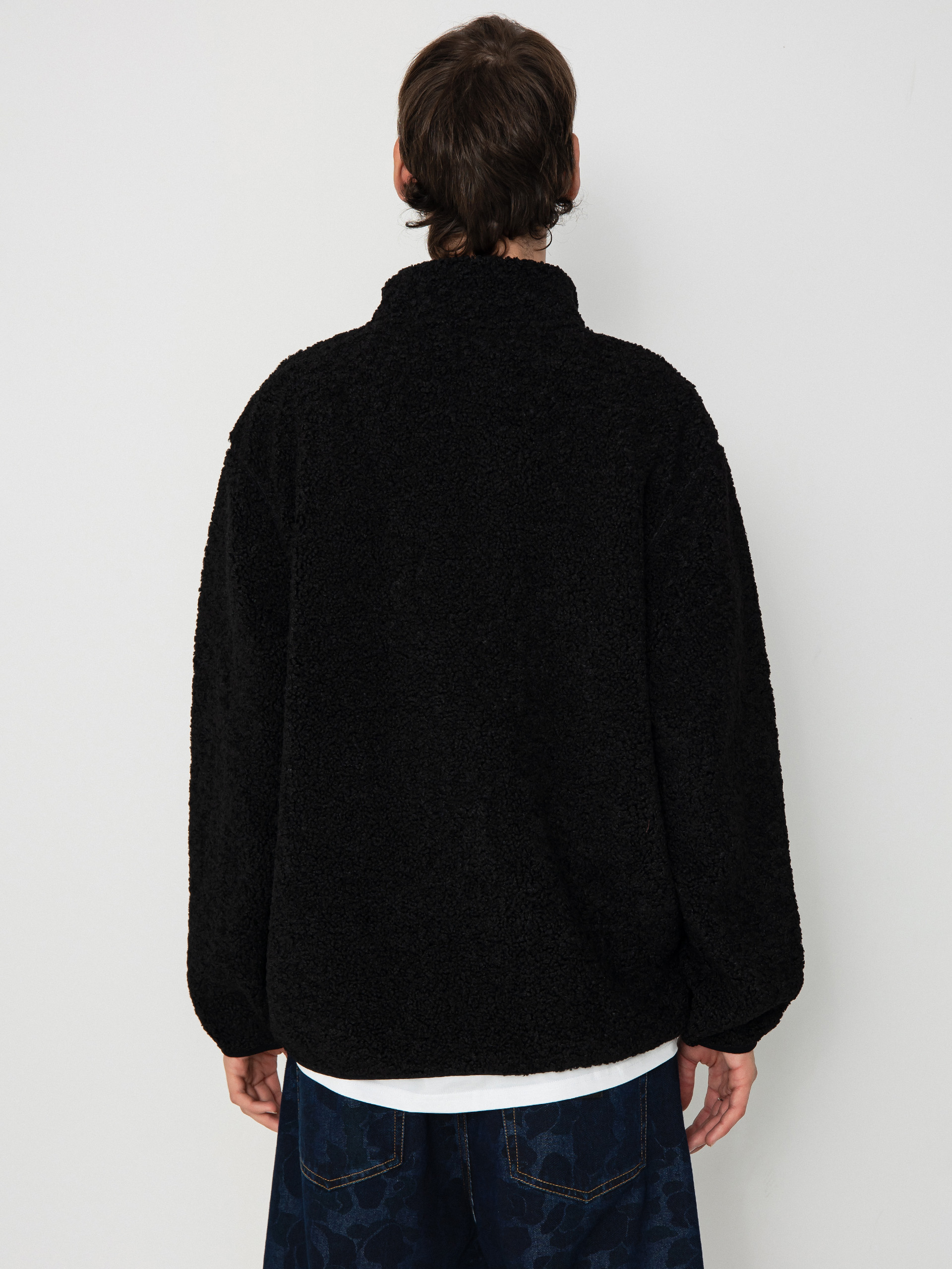 Pánský Fleecová mikina Vans Vans Boxed Sherpa Qzip (black)