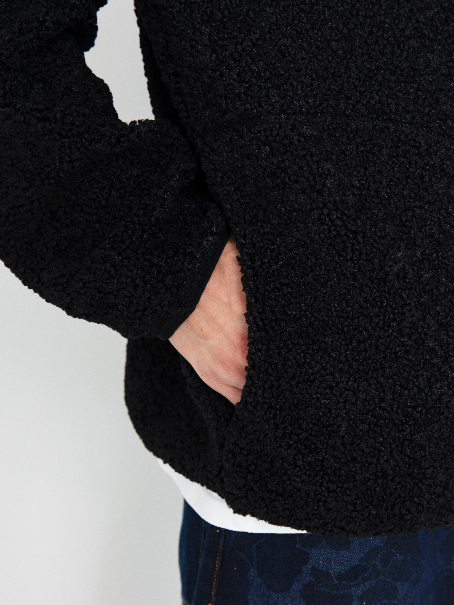 Pánský Fleecová mikina Vans Vans Boxed Sherpa Qzip (black)