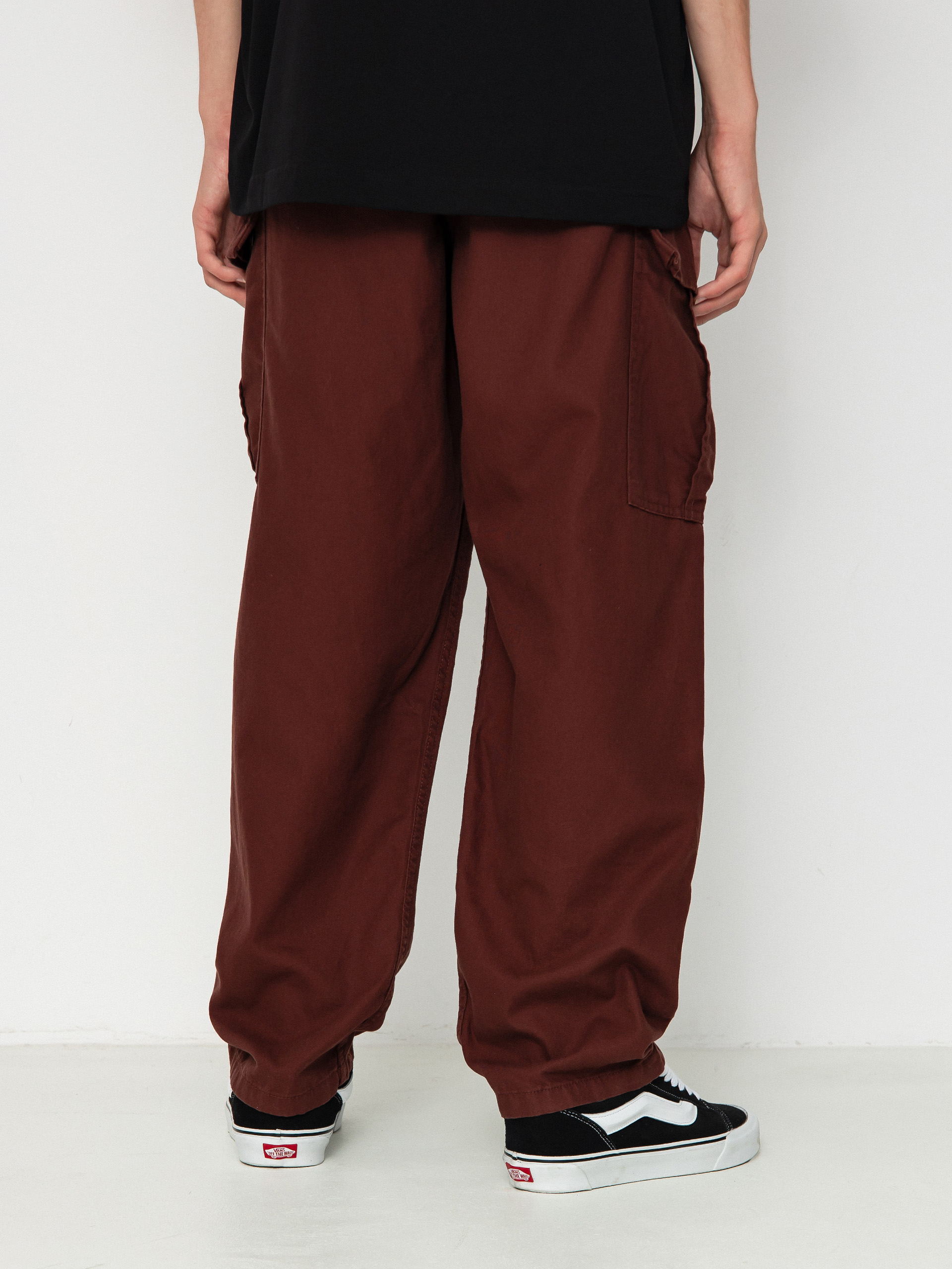 Kalhoty Vans Range Cargo Baggy Tapered Elastic (bitter chocolate)