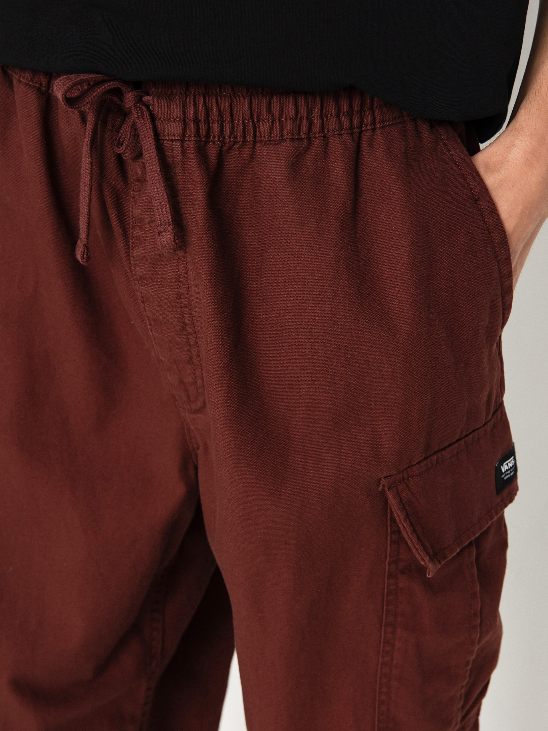 Kalhoty Vans Range Cargo Baggy Tapered Elastic (bitter chocolate)