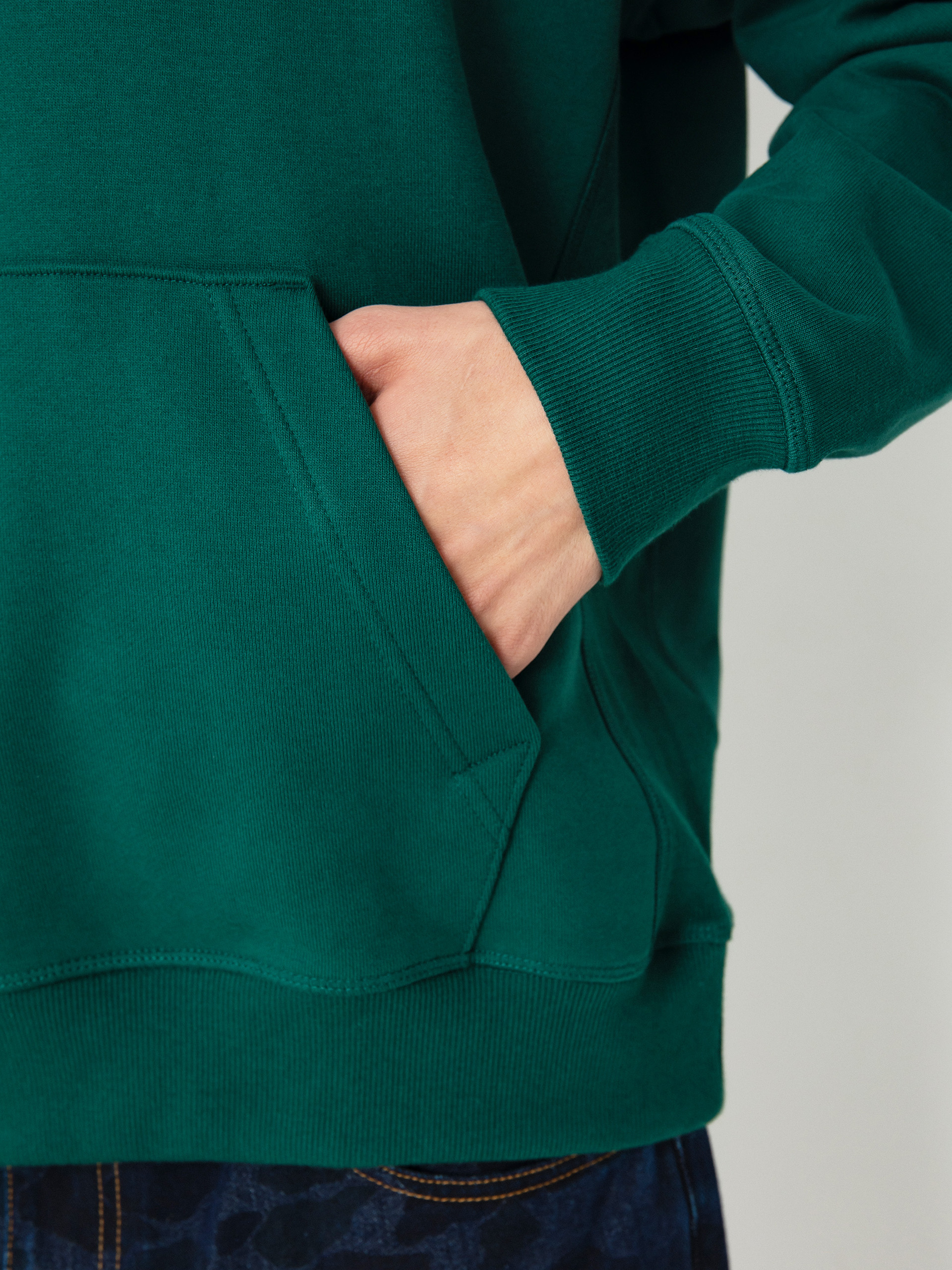 Mikina s kapucí New Balance Athletics Relaxed League HD (marshgreen)