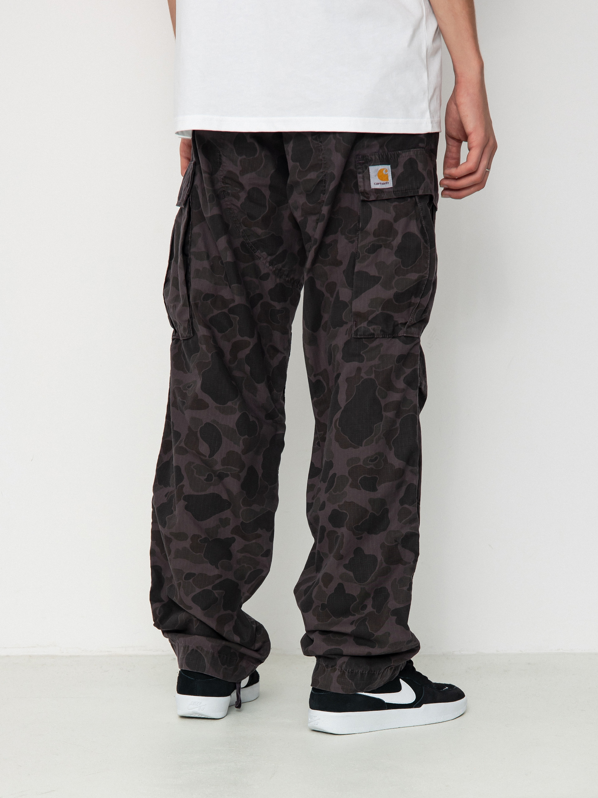 Kalhoty Carhartt WIP Duck Cargo - šedá (camo duck/green/graphite)