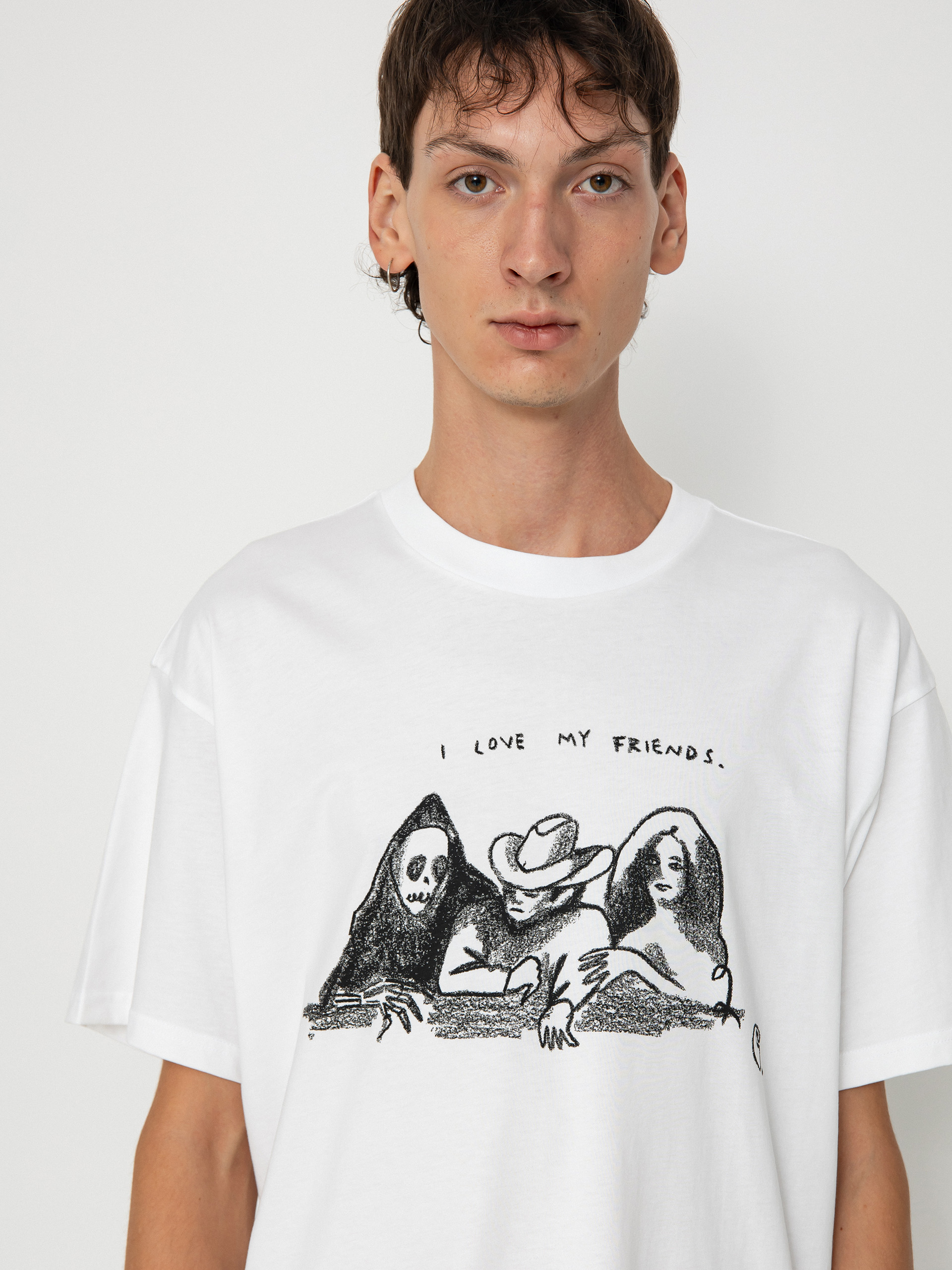 Tričko Carhartt WIP Pepe Friends (white/black)